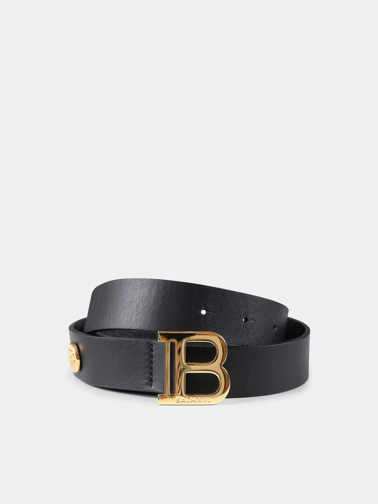 Ceinture noire pour fille avec logo