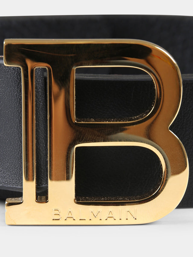 Ceinture noire pour fille avec logo