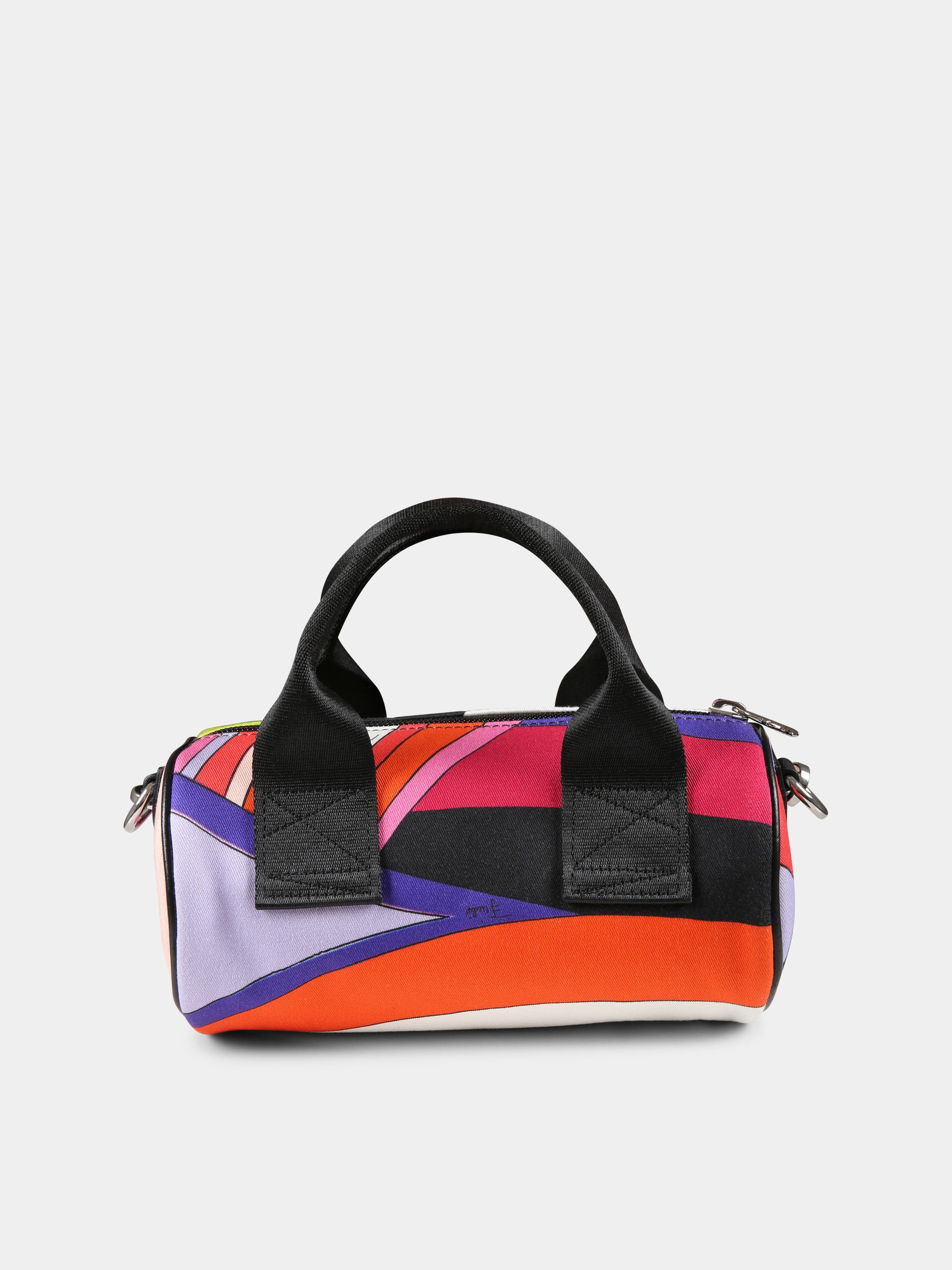 Borsa multicolor per bambina con stampa marmo,Emilio Pucci Junior,PT0B68 G0114 999NE