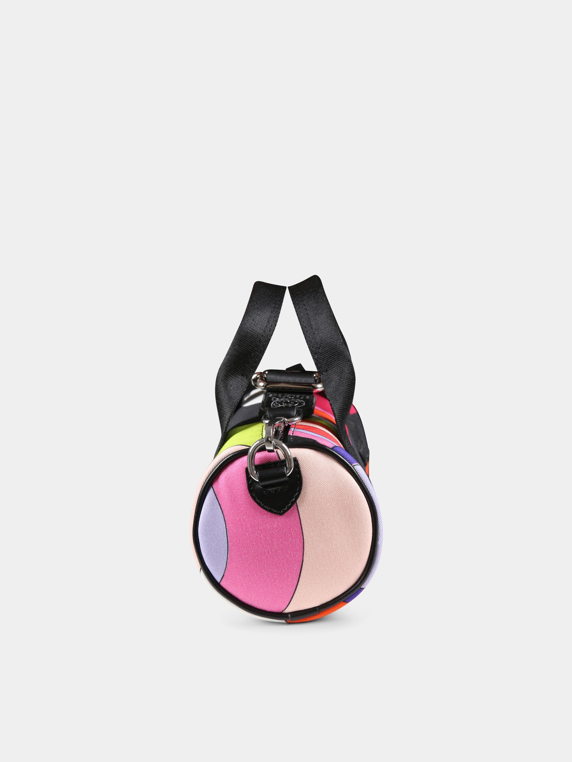 Borsa multicolor per bambina con stampa marmo,Emilio Pucci Junior,PT0B68 G0114 999NE