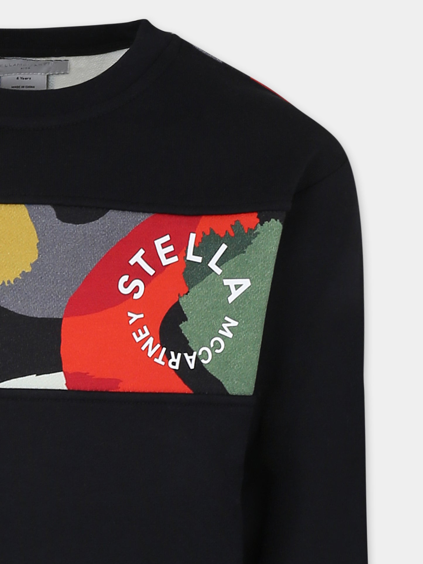 Completo nero per bambino con logo,Stella Mccartney Kids,TT3P80 Z0409 930