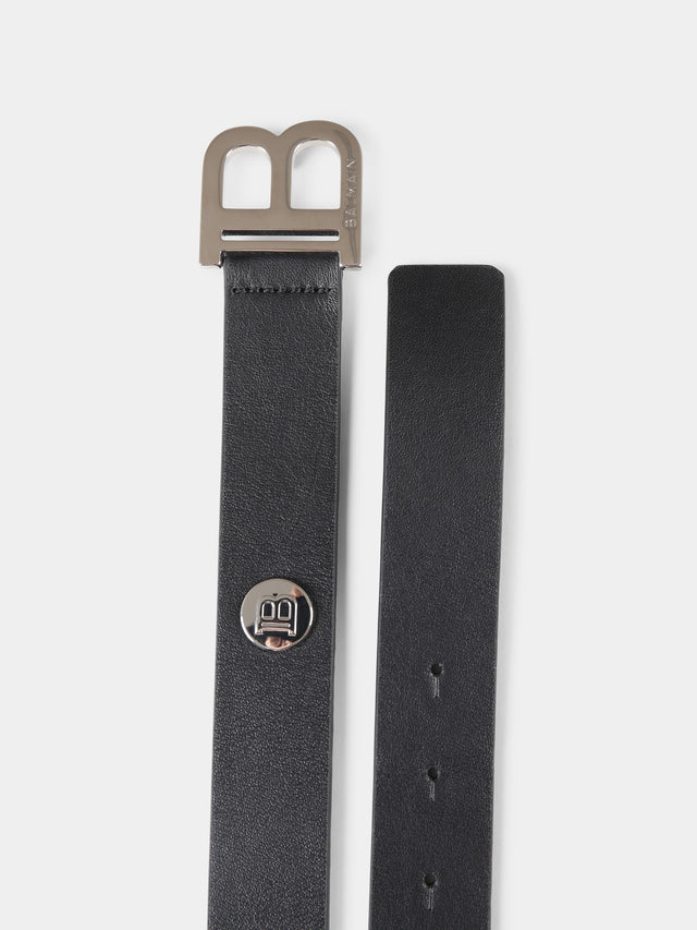 Ceinture noire pour fille avec logo