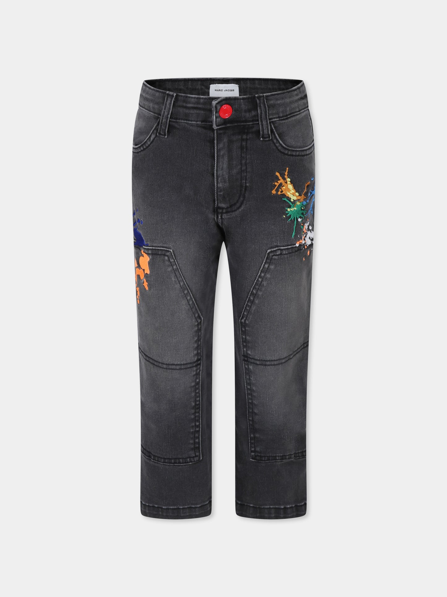 Jeans grigi per bambino con ricami,Marc Jacobs,W24294 Z21