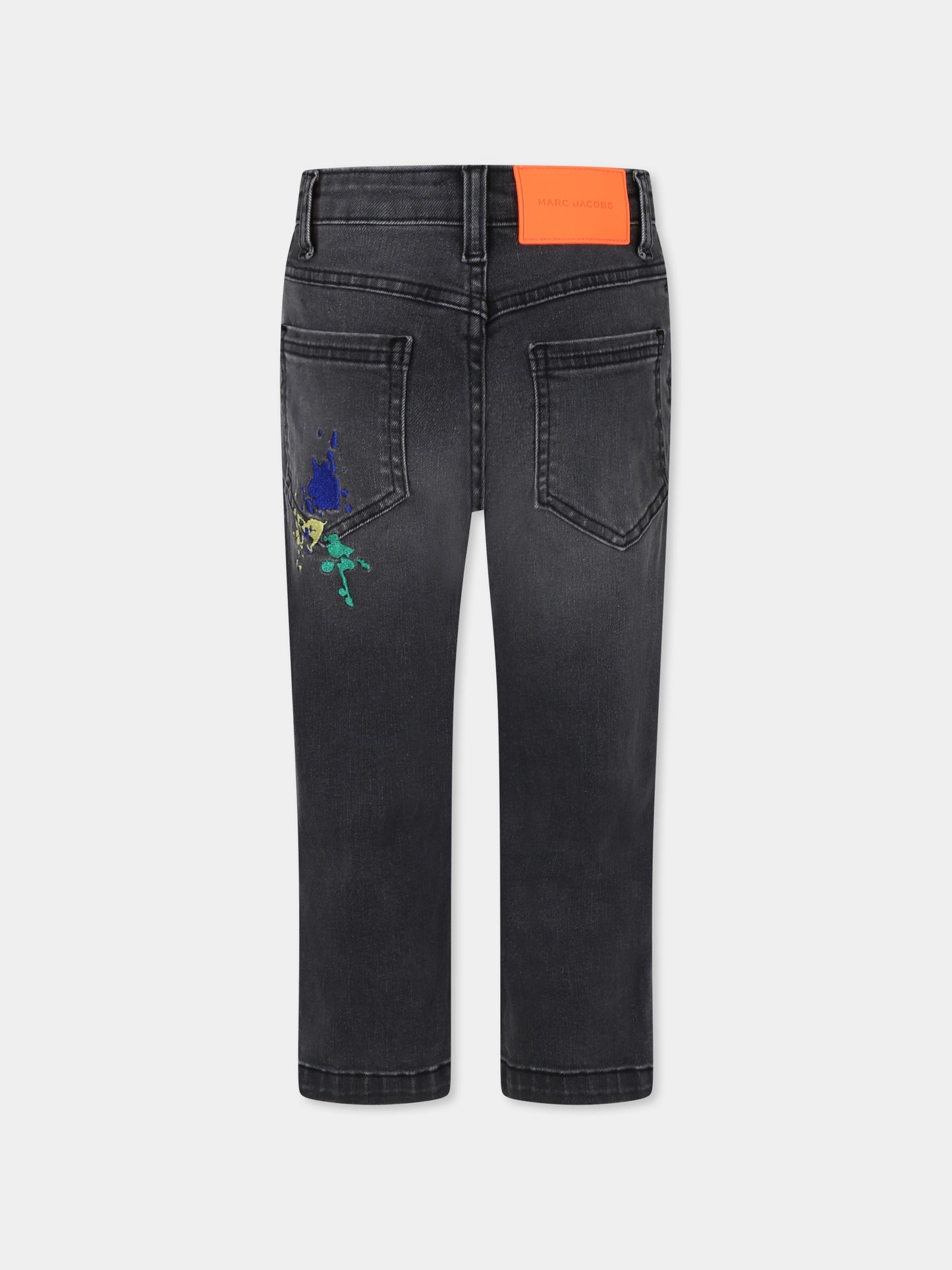 Jeans grigi per bambino con ricami,Marc Jacobs,W24294 Z21