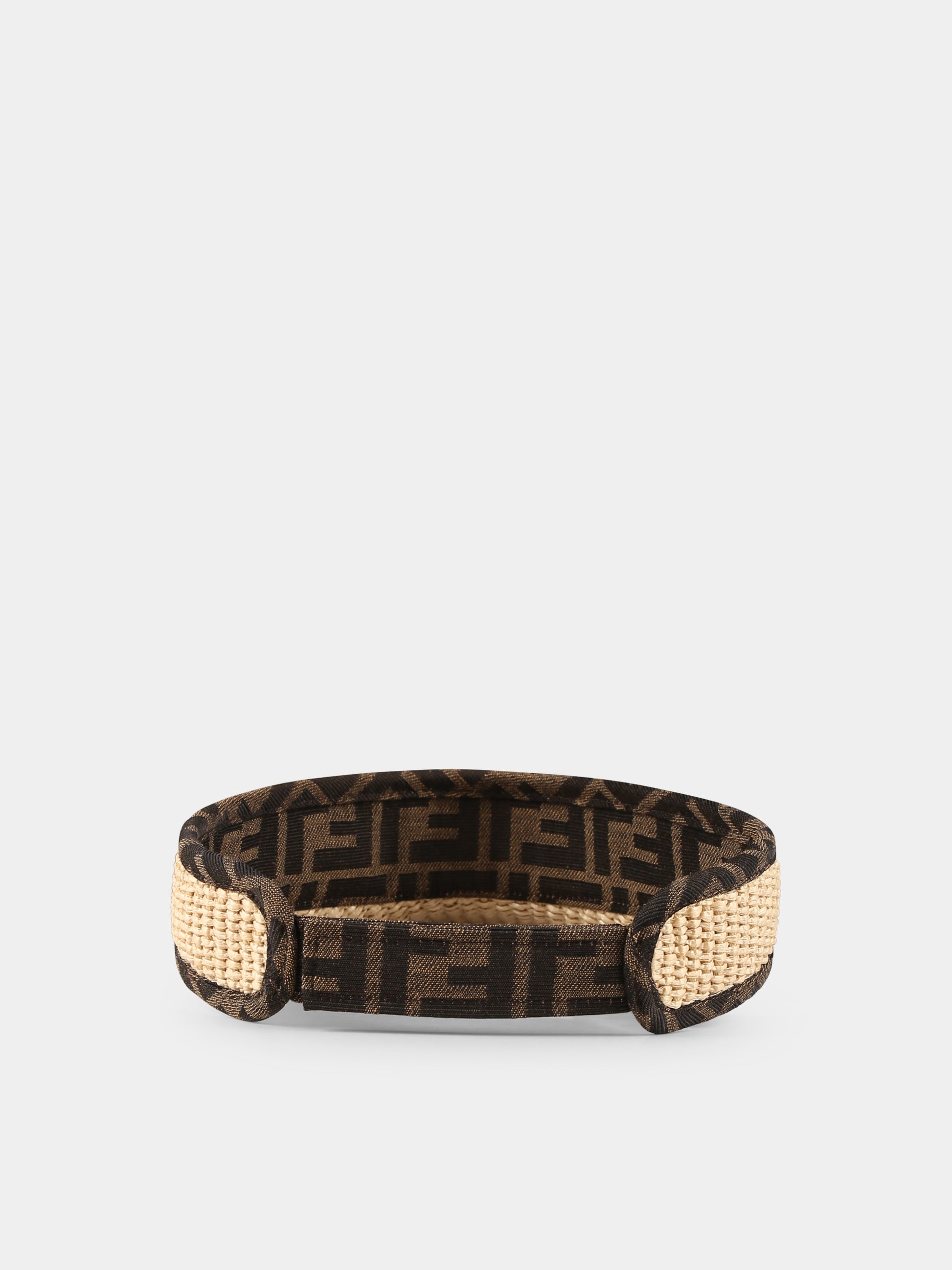 Cappello beige per bambini con logo,Fendi Kids,JUP035 AULR F0GUU