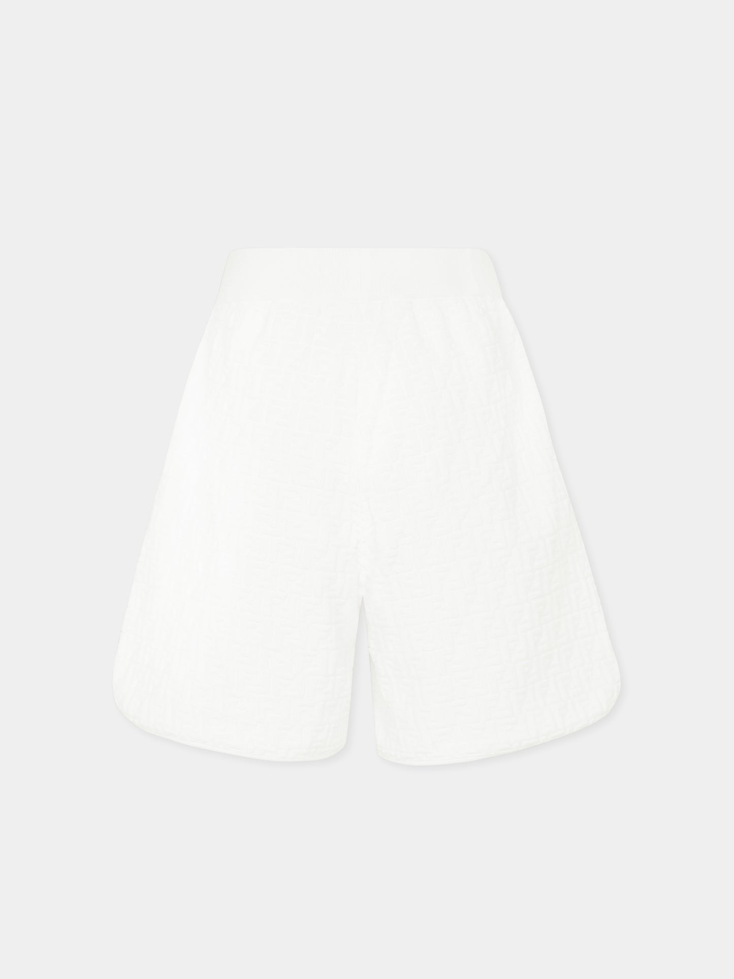 Short blanc pour garçon avec FF