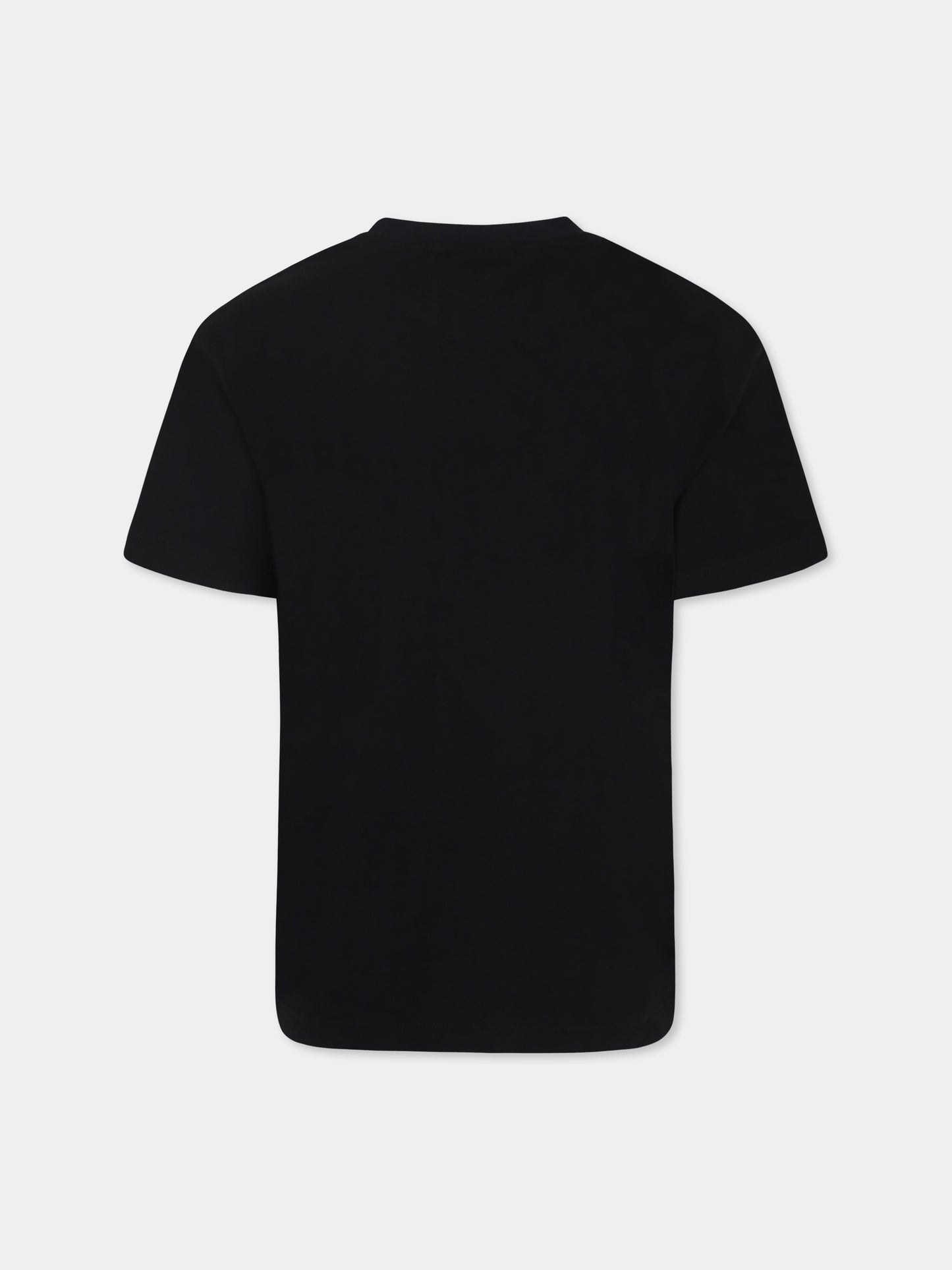 T-shirt noir pour enfants avec logo