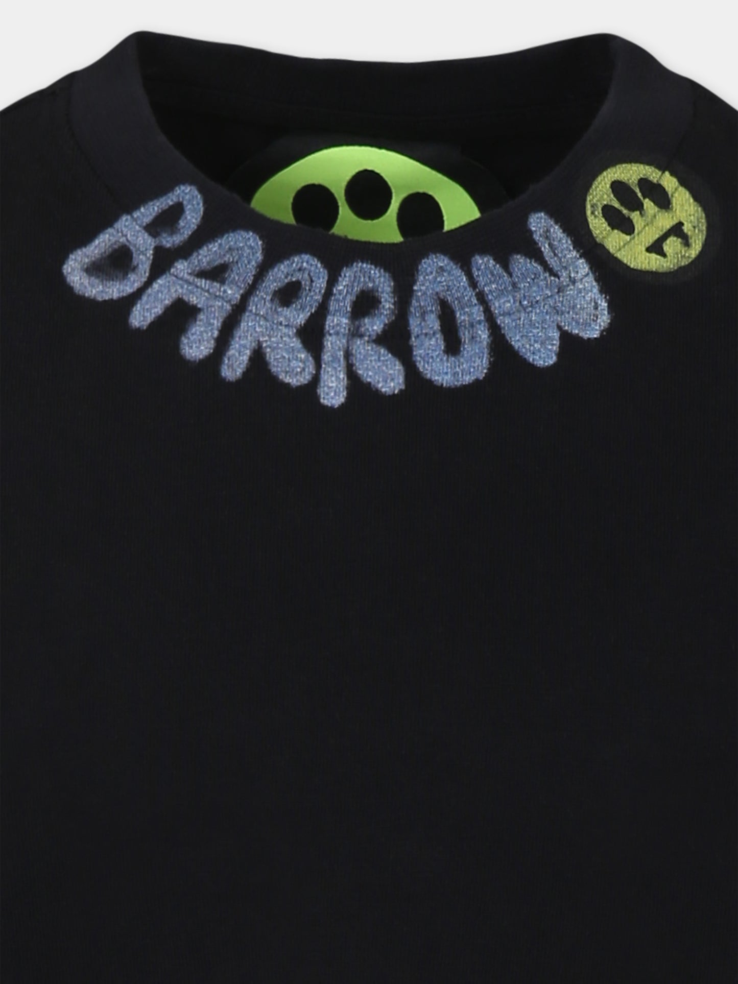 T-shirt noir pour enfants avec logo