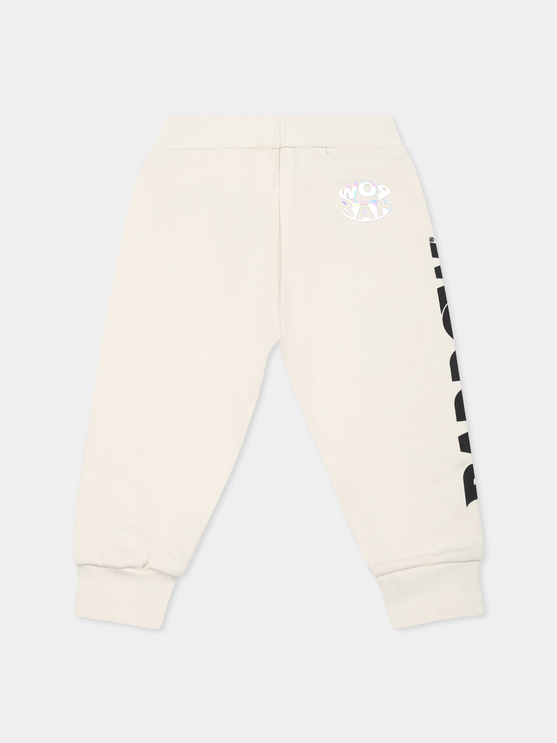 Pantaloni avorio per neonati con smile,Barrow,F4BKUNFP141 013