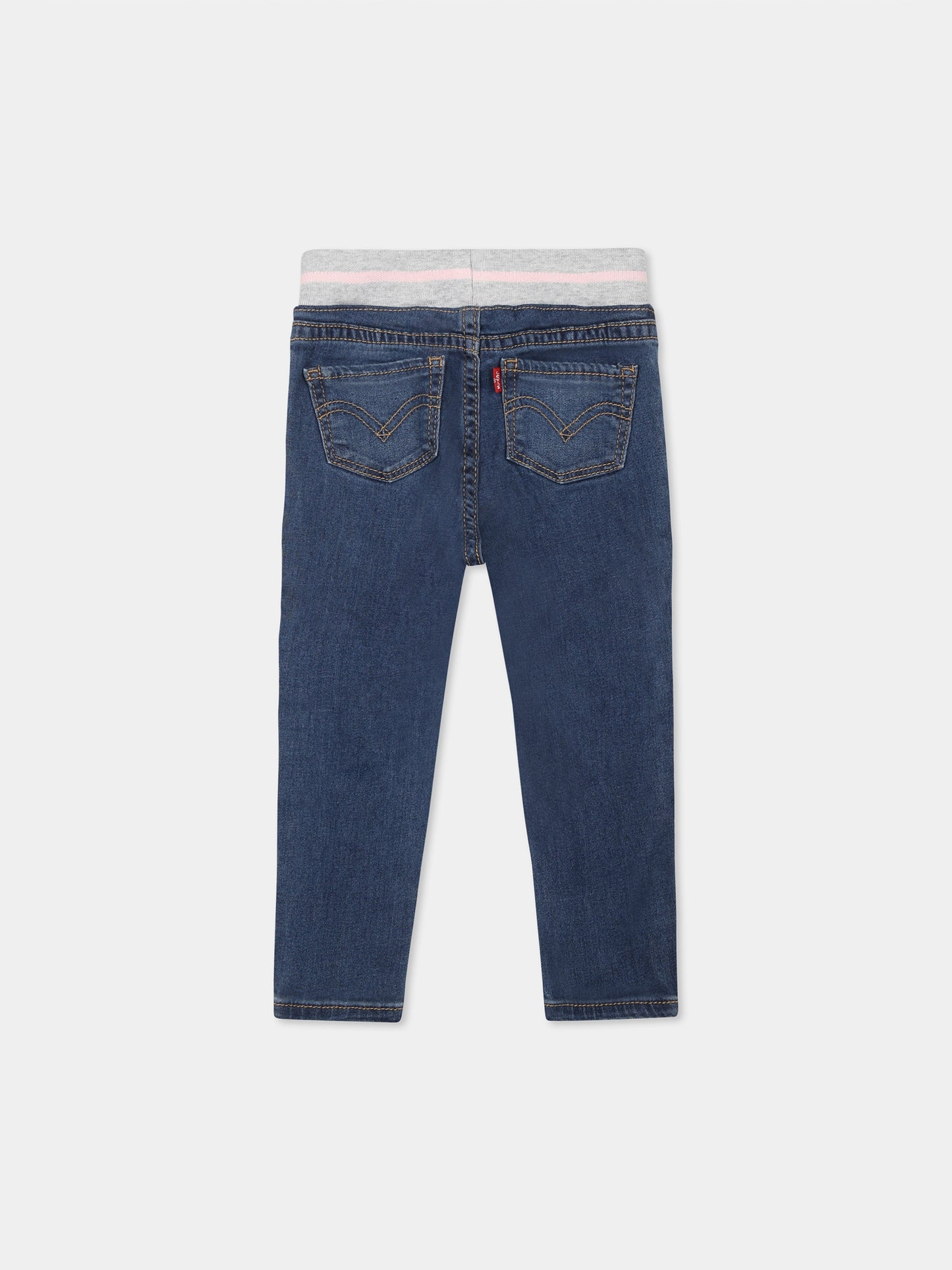 Jean bleu pour bébé fille