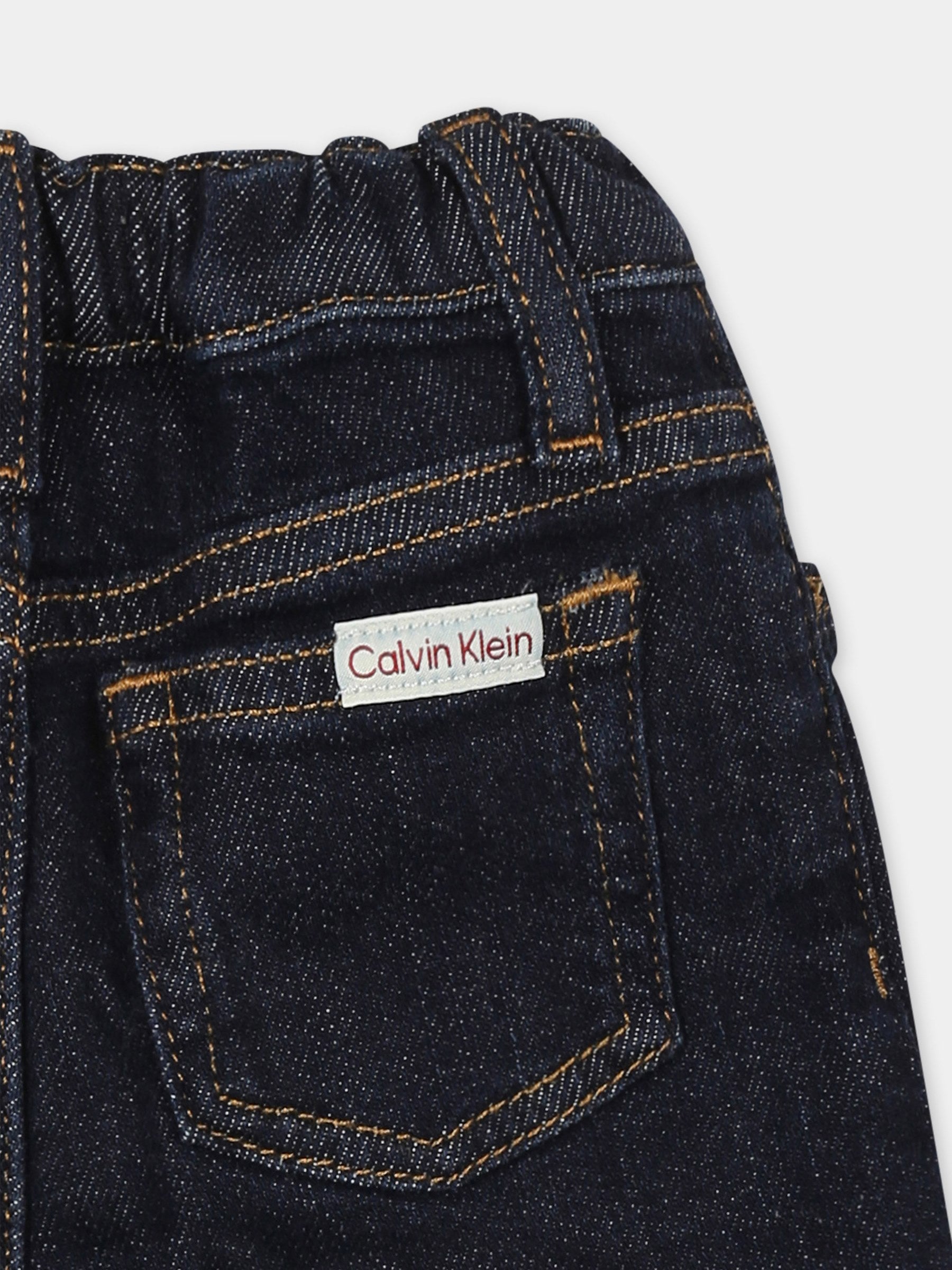 Jeans blu per neonato,Calvin Klein Kids,IN0IN00219 1BJ