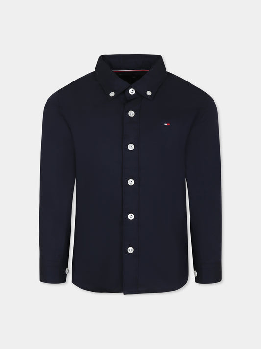 Chemise bleue pour garçon