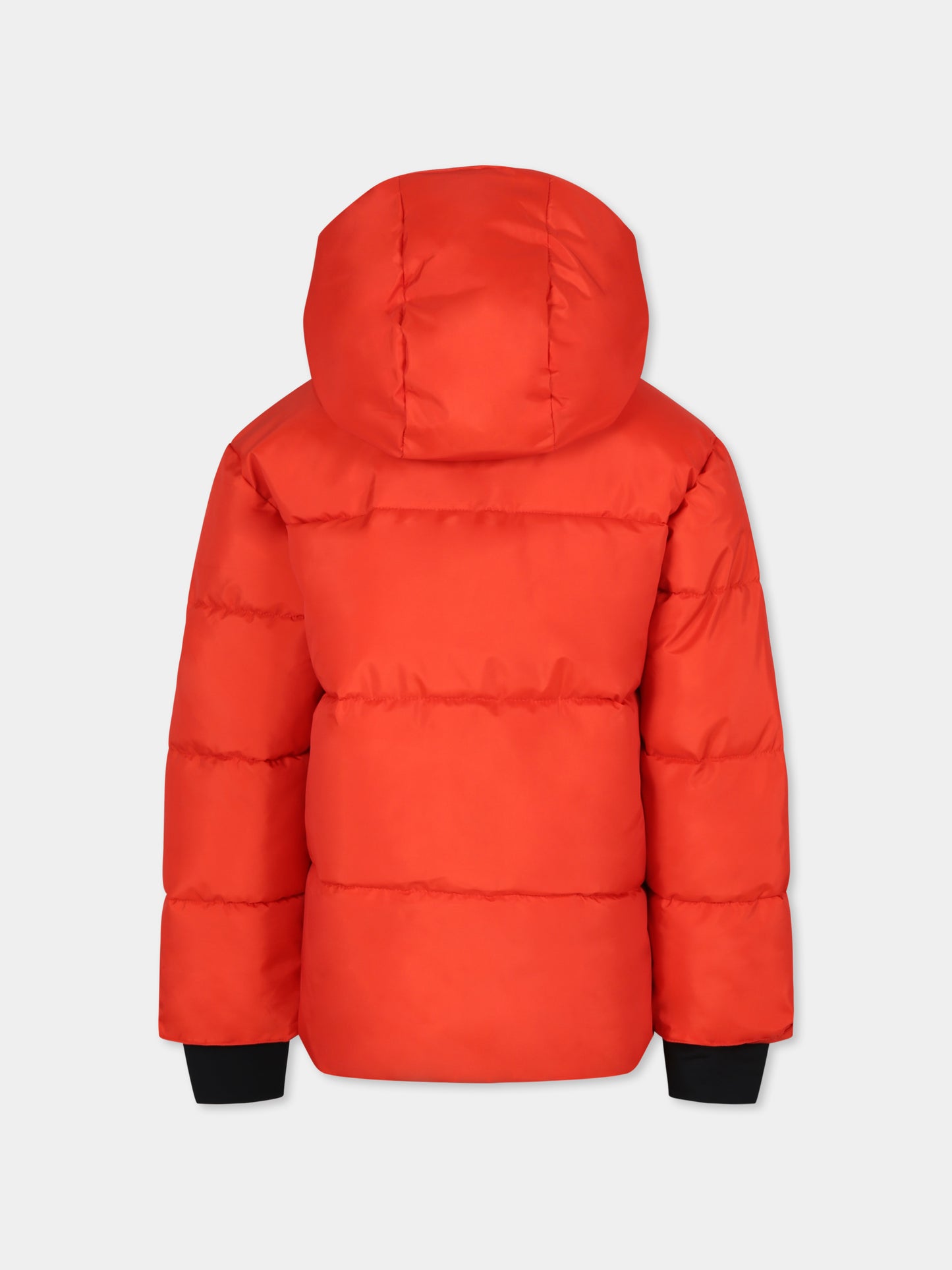 Piumino rosso per bambina con stella,Stella Mccartney Kids,TV2D10 Z0432 421