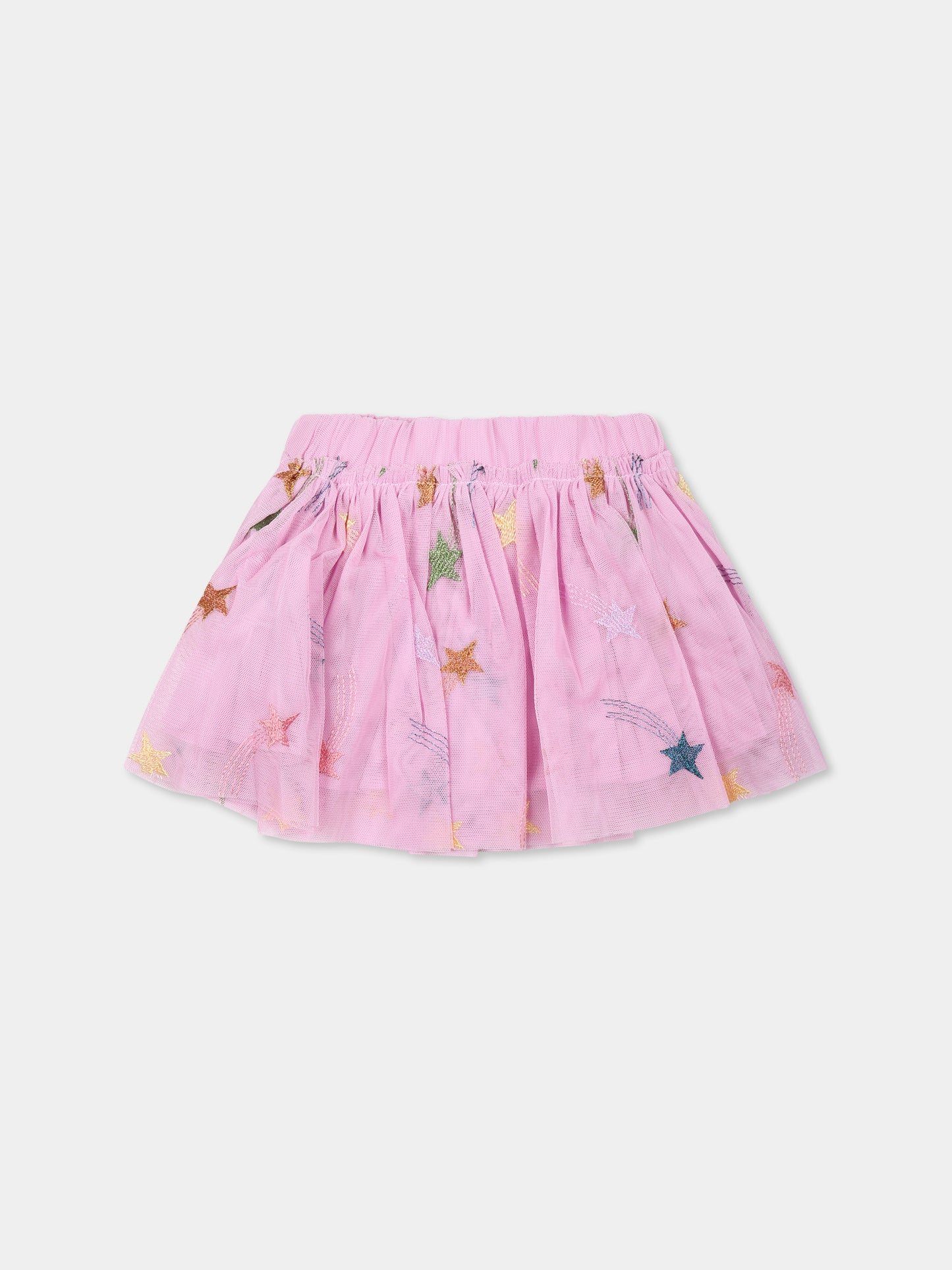 Gonna rosa per neonata con stelle cadenti,Stella Mccartney Kids,TV7041 Z2247 50ZEM