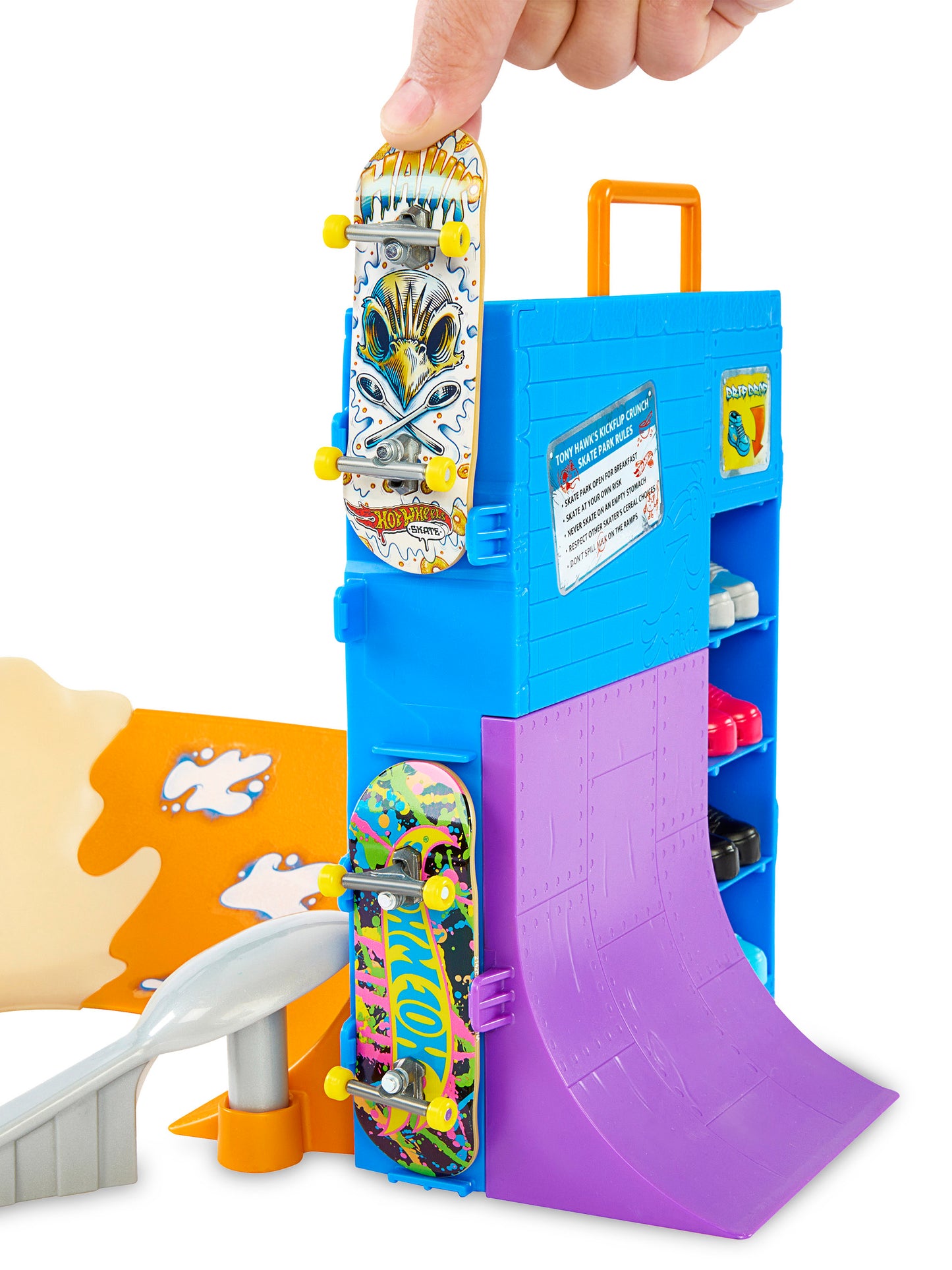 Skate Park Box di cereali per bambino,Hot Wheels,HTP09
