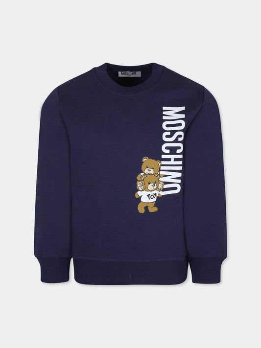 Sweat beige pour enfants avec Teddy Bears