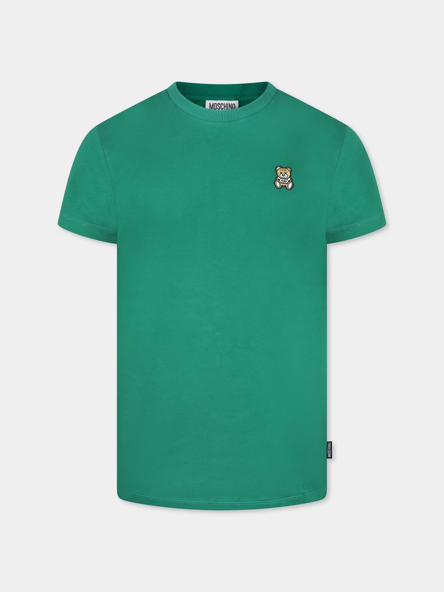 T-shirt vert pour fille avec Teddy Bear
