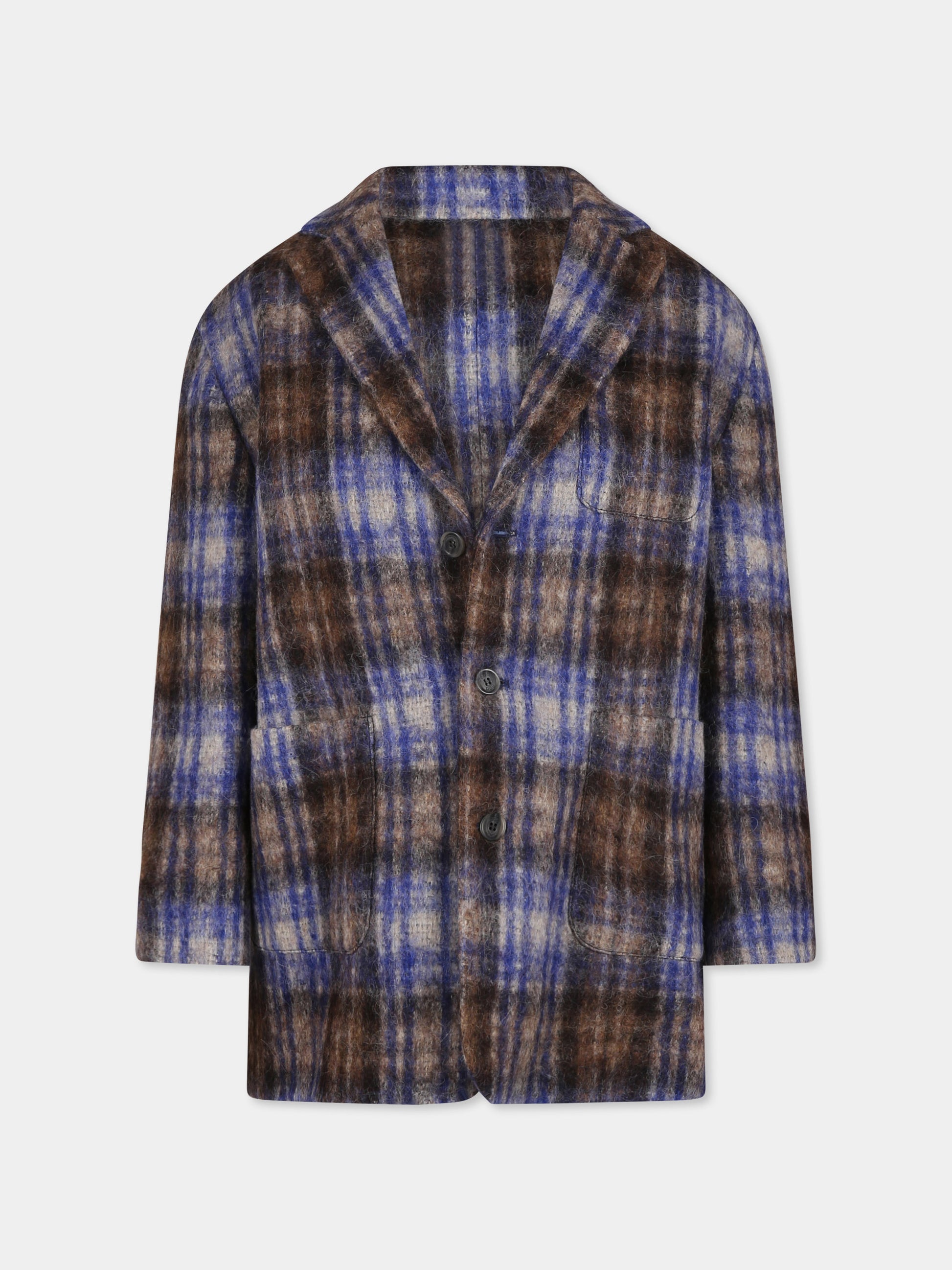 Cappotto multicolor per bambina con logo,Douuod Kids,DV2P54 E0196 904BL