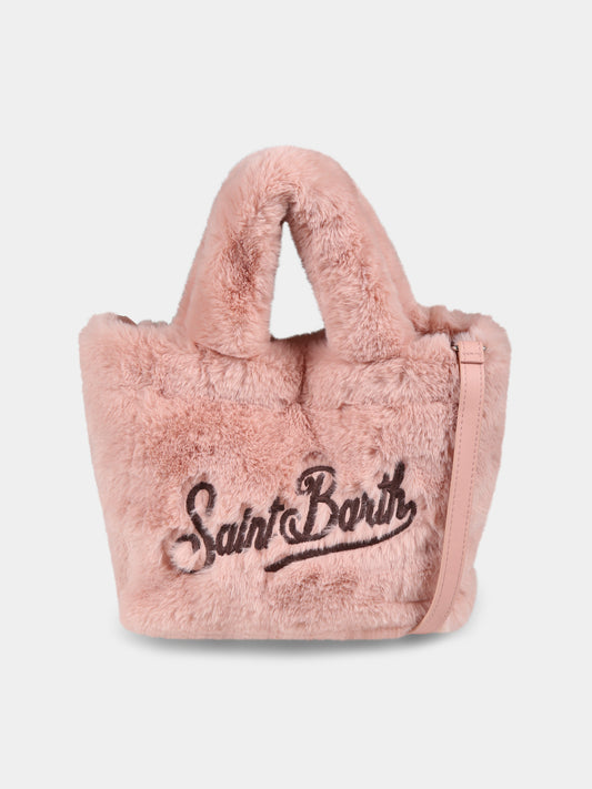 Borsa rosa Vanity Mini per bambina con logo,Mc2 Saint Barth,VAMI012 00092G