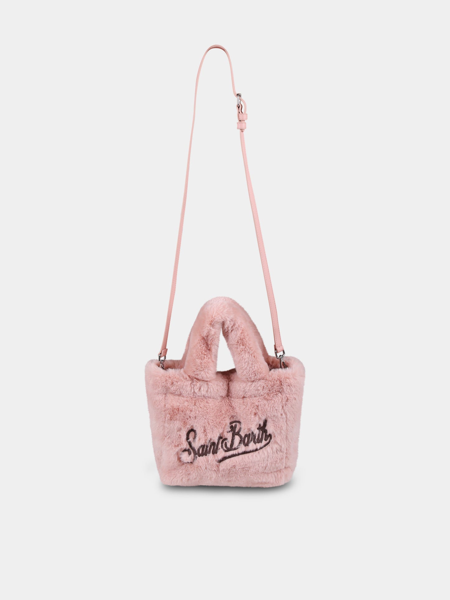 Borsa rosa Vanity Mini per bambina con logo,Mc2 Saint Barth,VAMI012 00092G