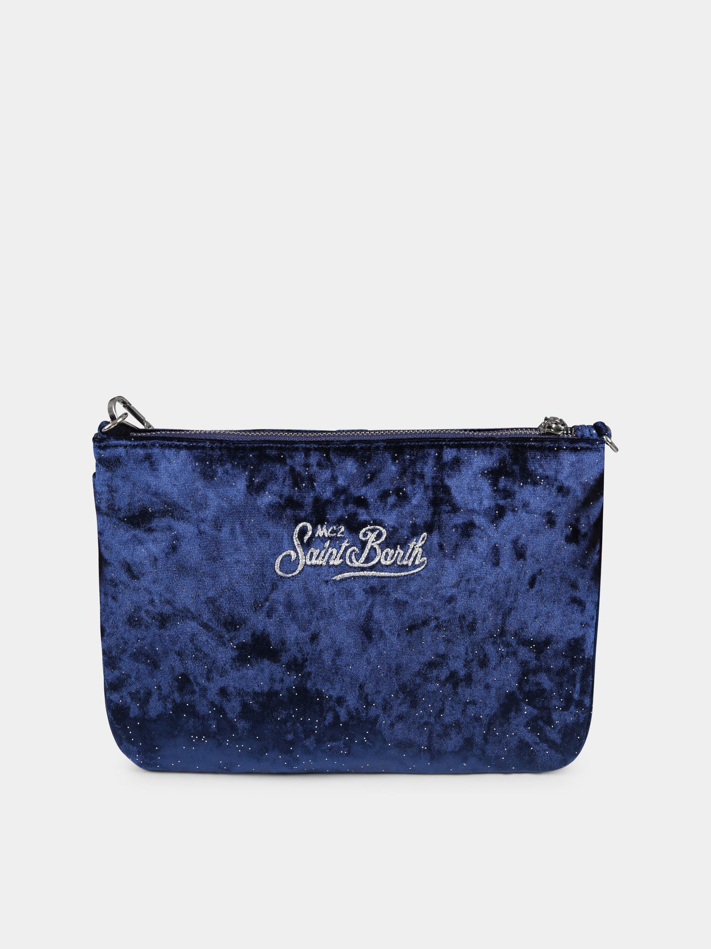 Pochette blu Parisienne per bambina con logo,Mc2 Saint Barth,PAR0009 00221G