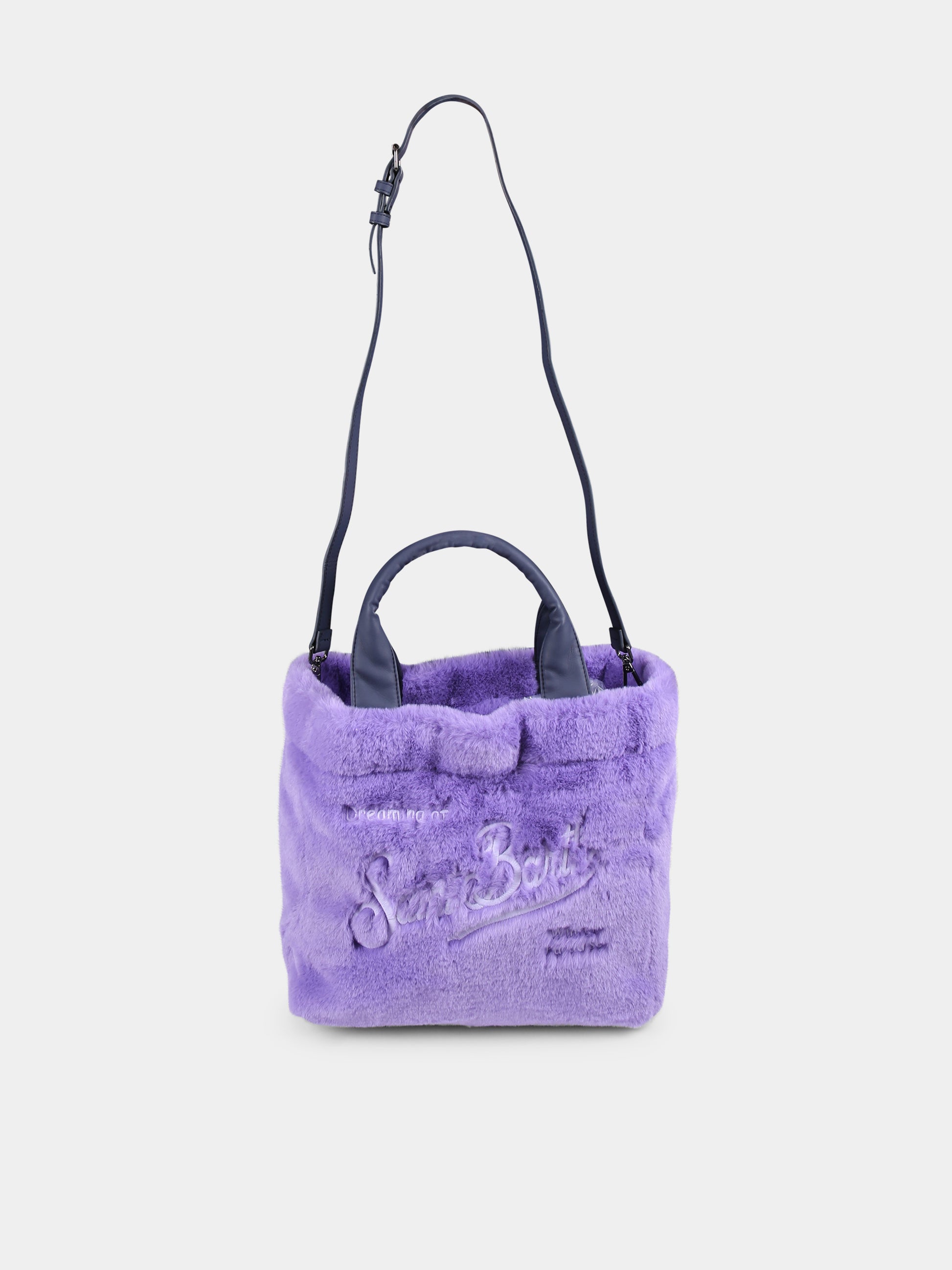 Borsa viola Colette per bambina con logo,Mc2 Saint Barth,COL0016 00097E