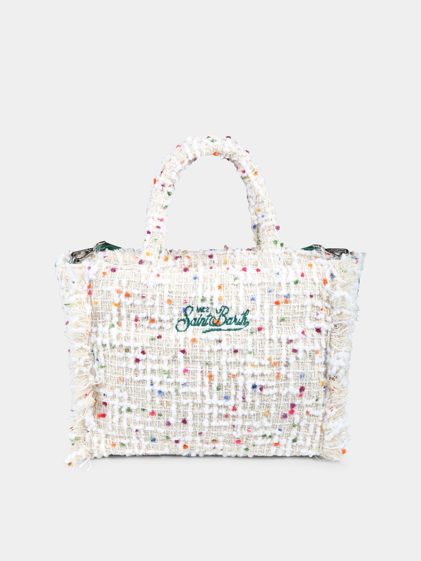 Borsa avorio Colette per bambina con logo,Mc2 Saint Barth,COL0015 00244G