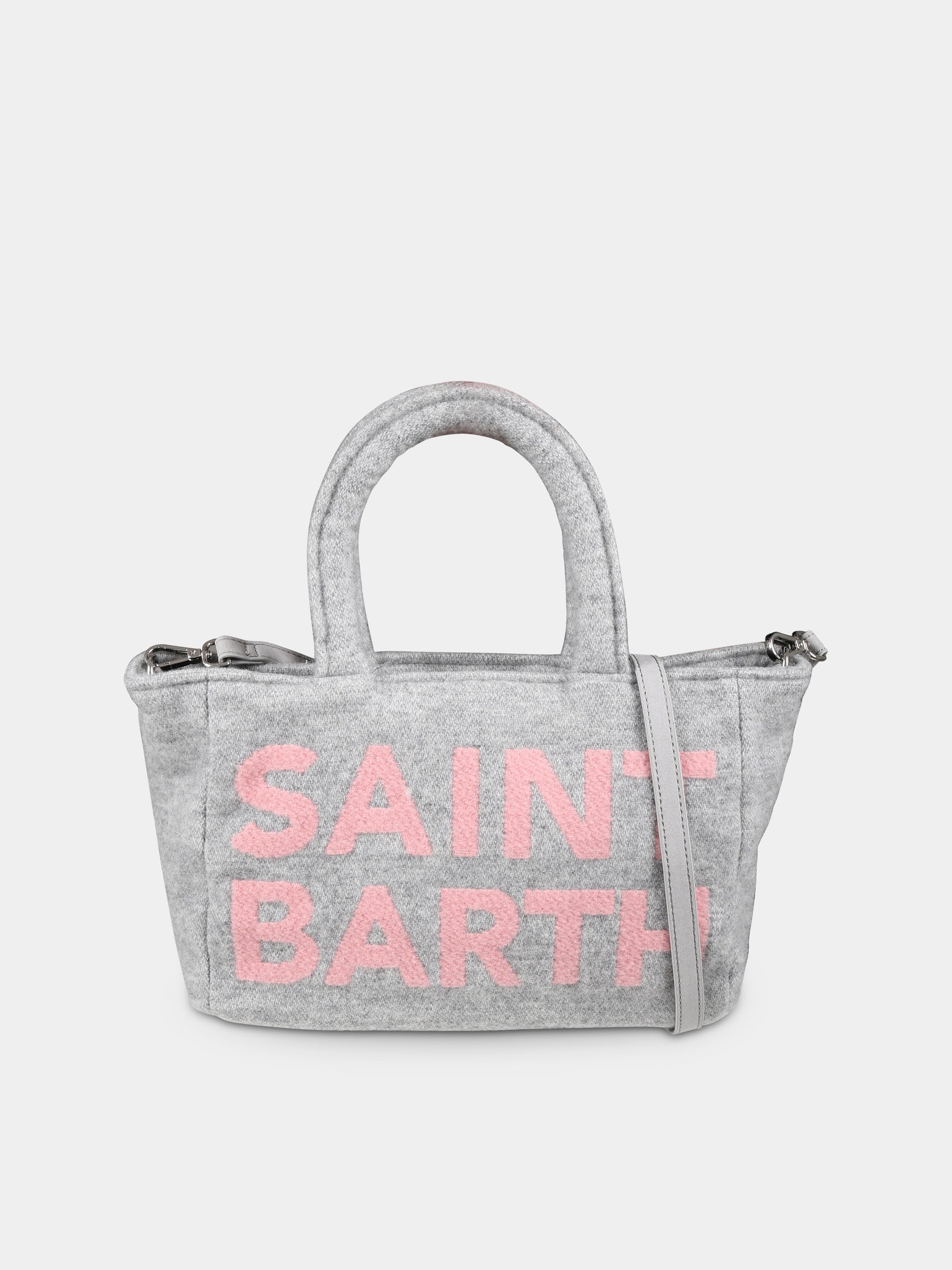 Borsa grigia per bambina con logo,Mc2 Saint Barth,CLRI001 00072E