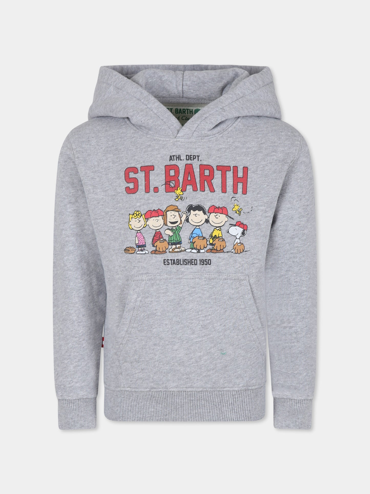 Felpa grigia per bambino con Peanuts,Mc2 Saint Barth,OLI0001 - 00174G