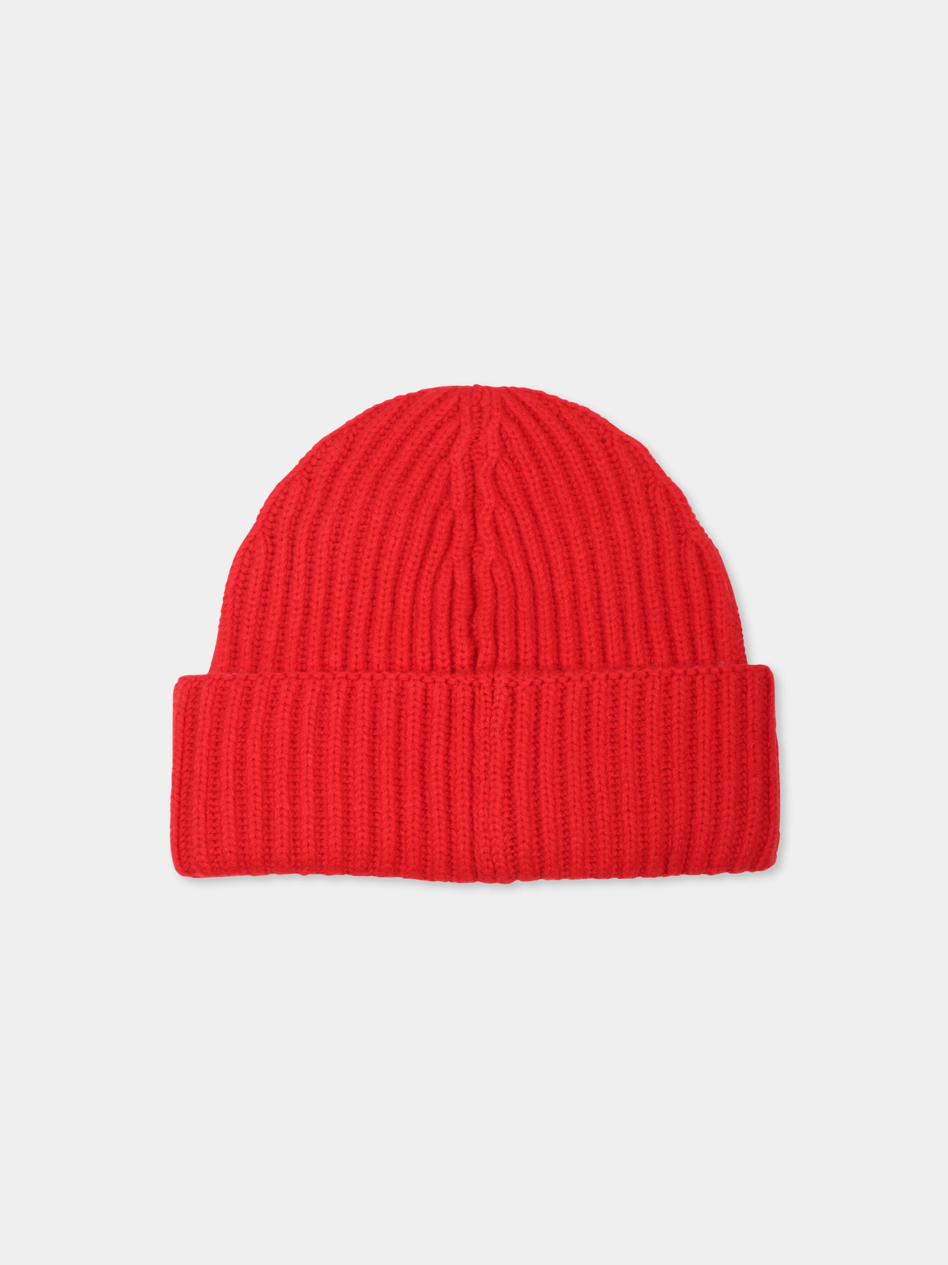 Berretto rosso per bambini con logo e ricami,Mc2 Saint Barth,WENG020 00190E