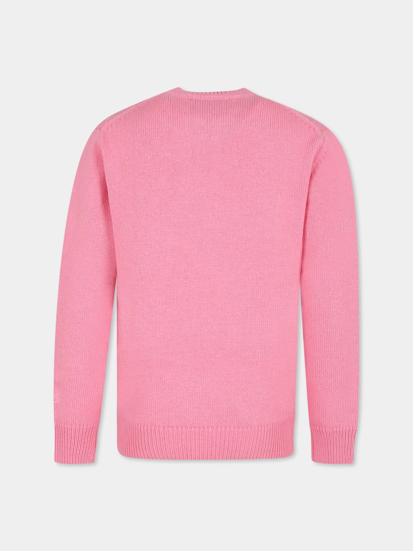 Maglione rosa per bambina con scritta,Mc2 Saint Barth,PRC0001 10241E