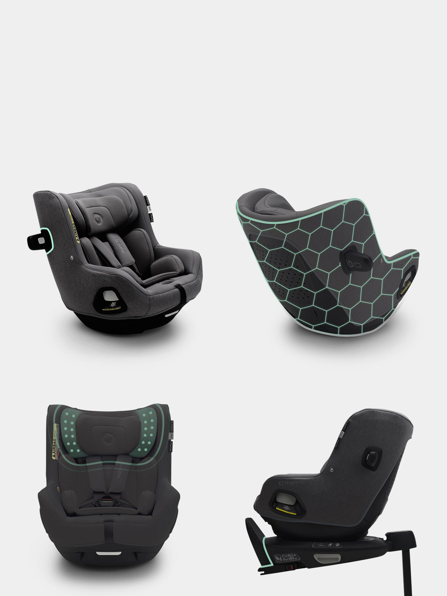 Seggiolino auto Bugaboo Owl by Nuna Nero per neonati