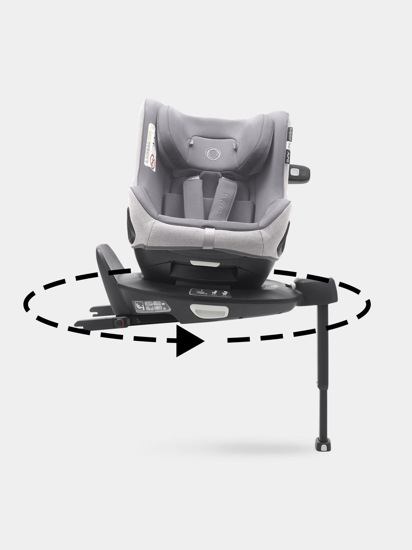 Seggiolino auto Bugaboo Owl by Nuna Grigio per neonati