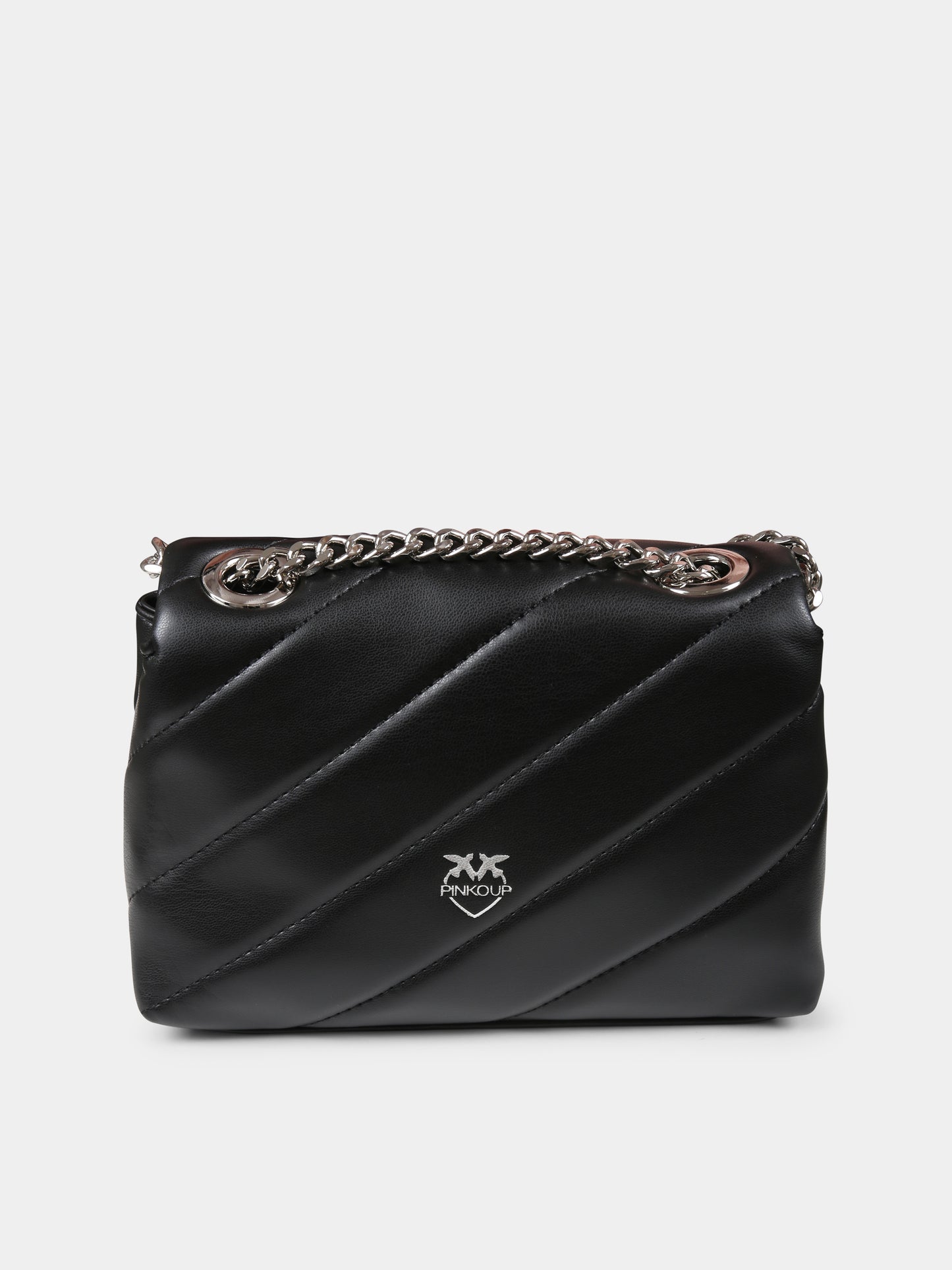 Borsa nera per bambina con logo,Pinko,F4PIJGBA119 110