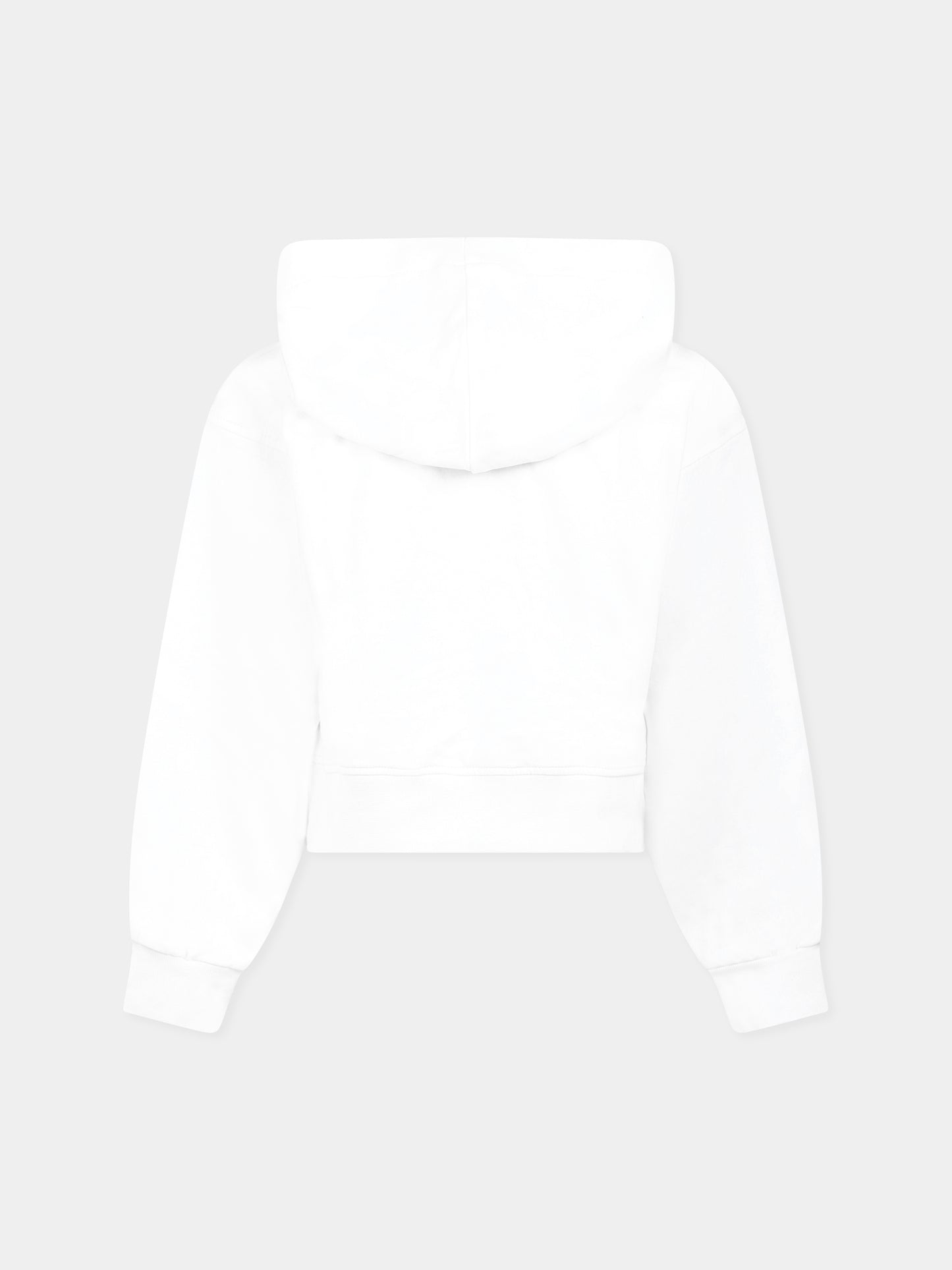 Sweat blanc pour fille avec logo
