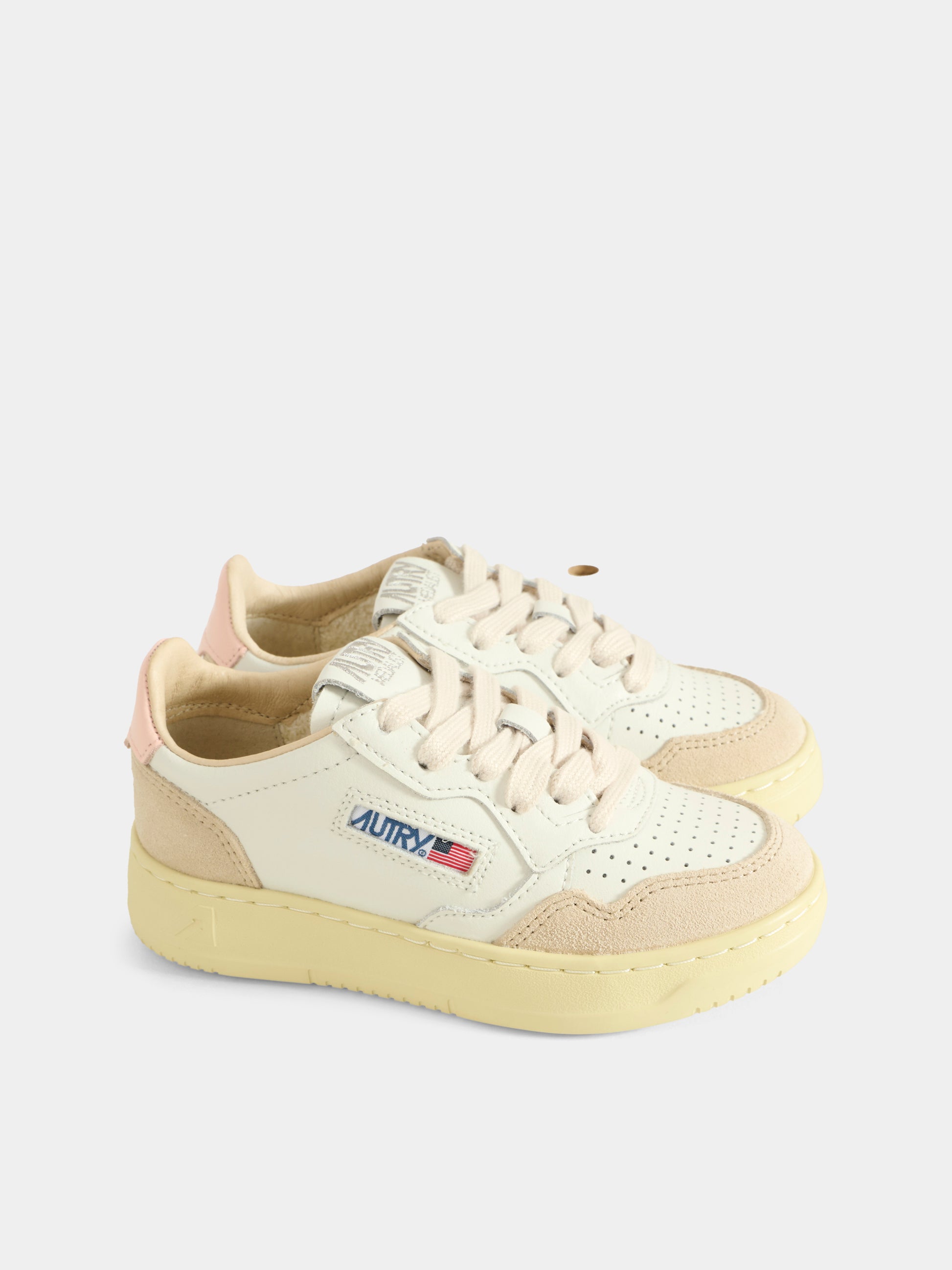 Sneakers bianche per bambina con logo,Autry,KULK FS05