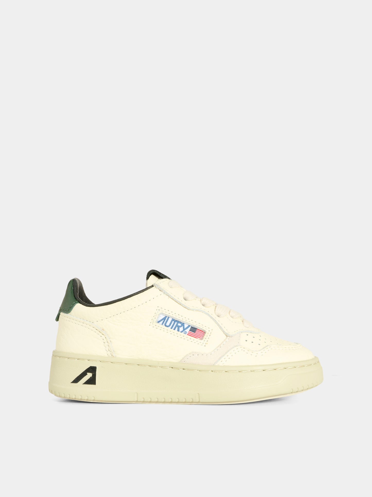 Sneakers avorio per bambini con logo,Autry,KULK NU07
