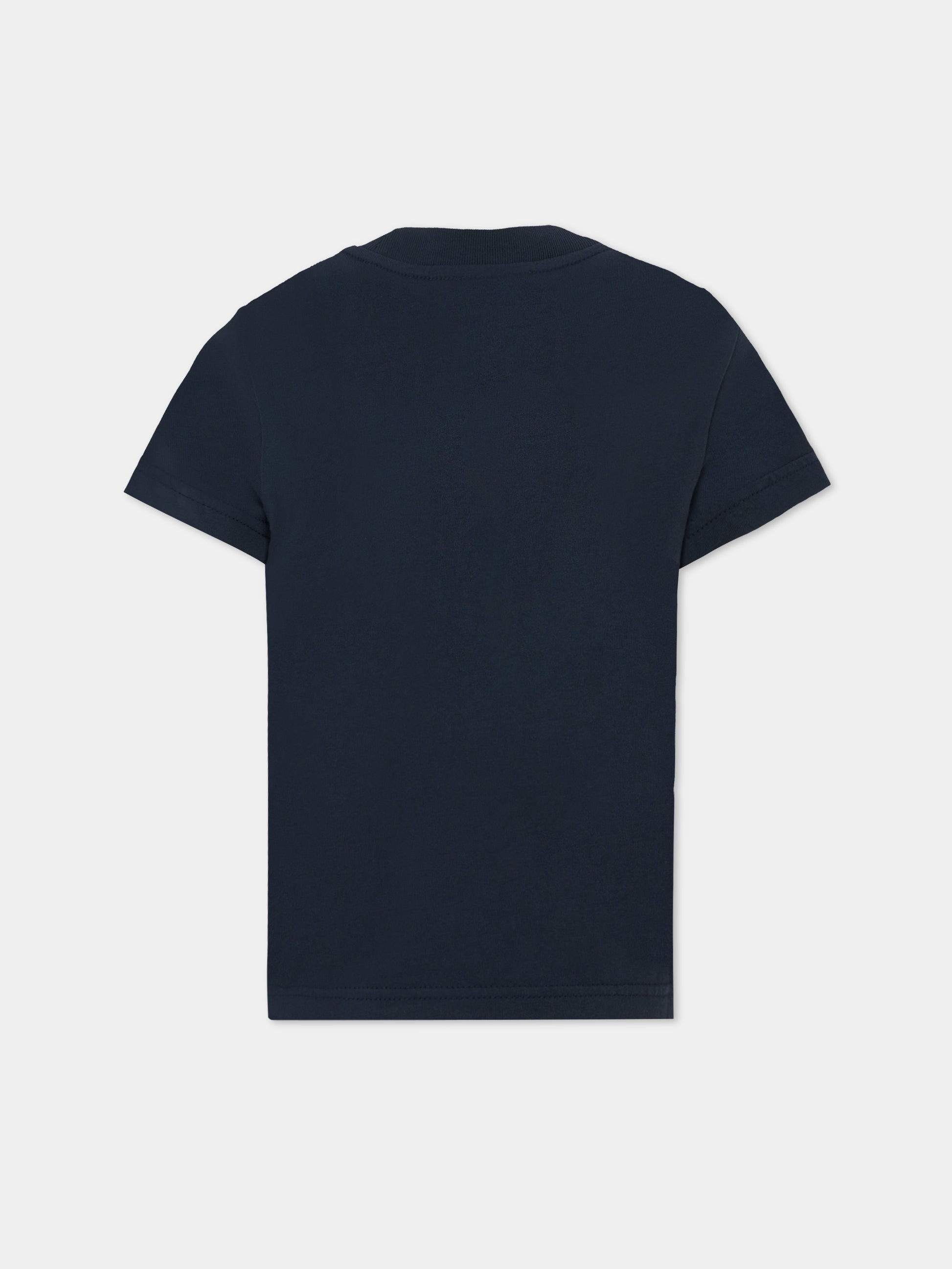 T-shirt blu per bambini con logo,Autry,KTPK P7CV