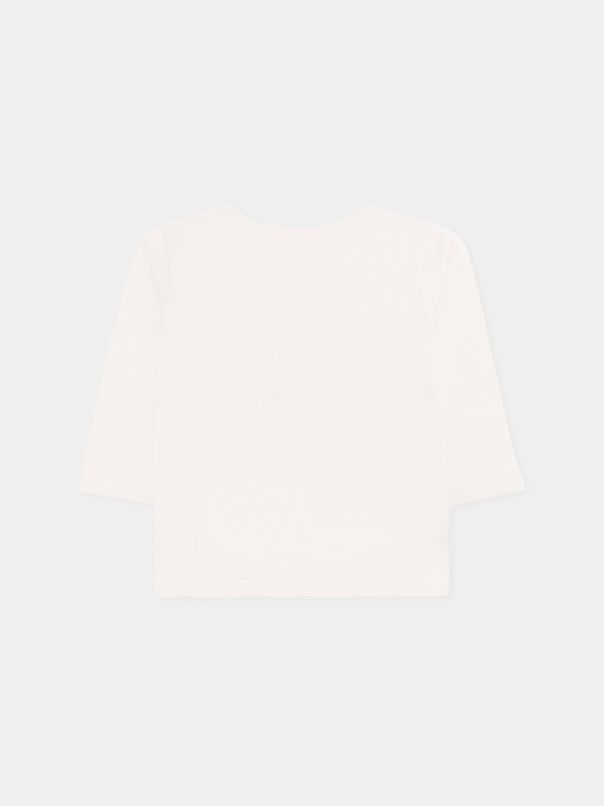 T-shirt avorio per neonato con cane,Bonpoint,W05YTSK00001 104