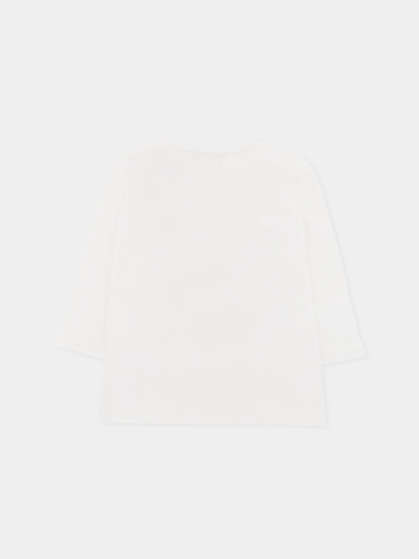 T-shirt avorio per neonata con ciliegie e gatto,Bonpoint,W05XTSK00003 103