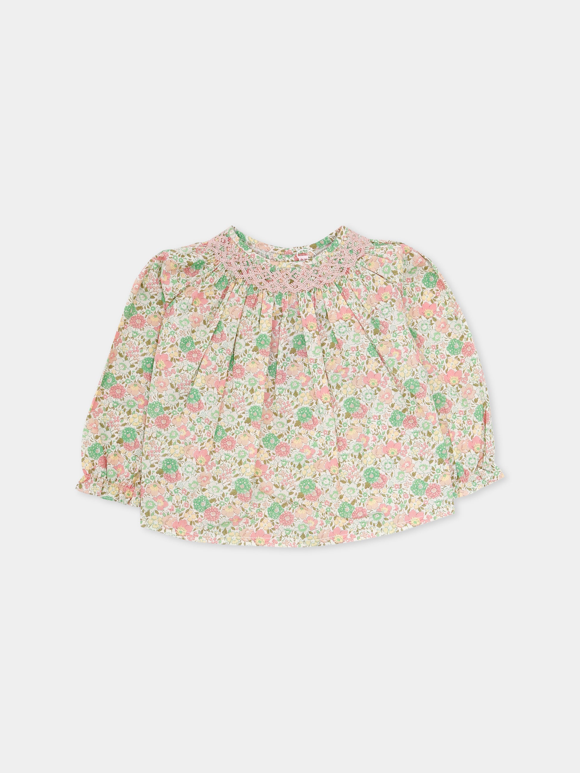 Camicia multicolor per neonata con stampa floreale,Bonpoint,W05XBLW00001 521