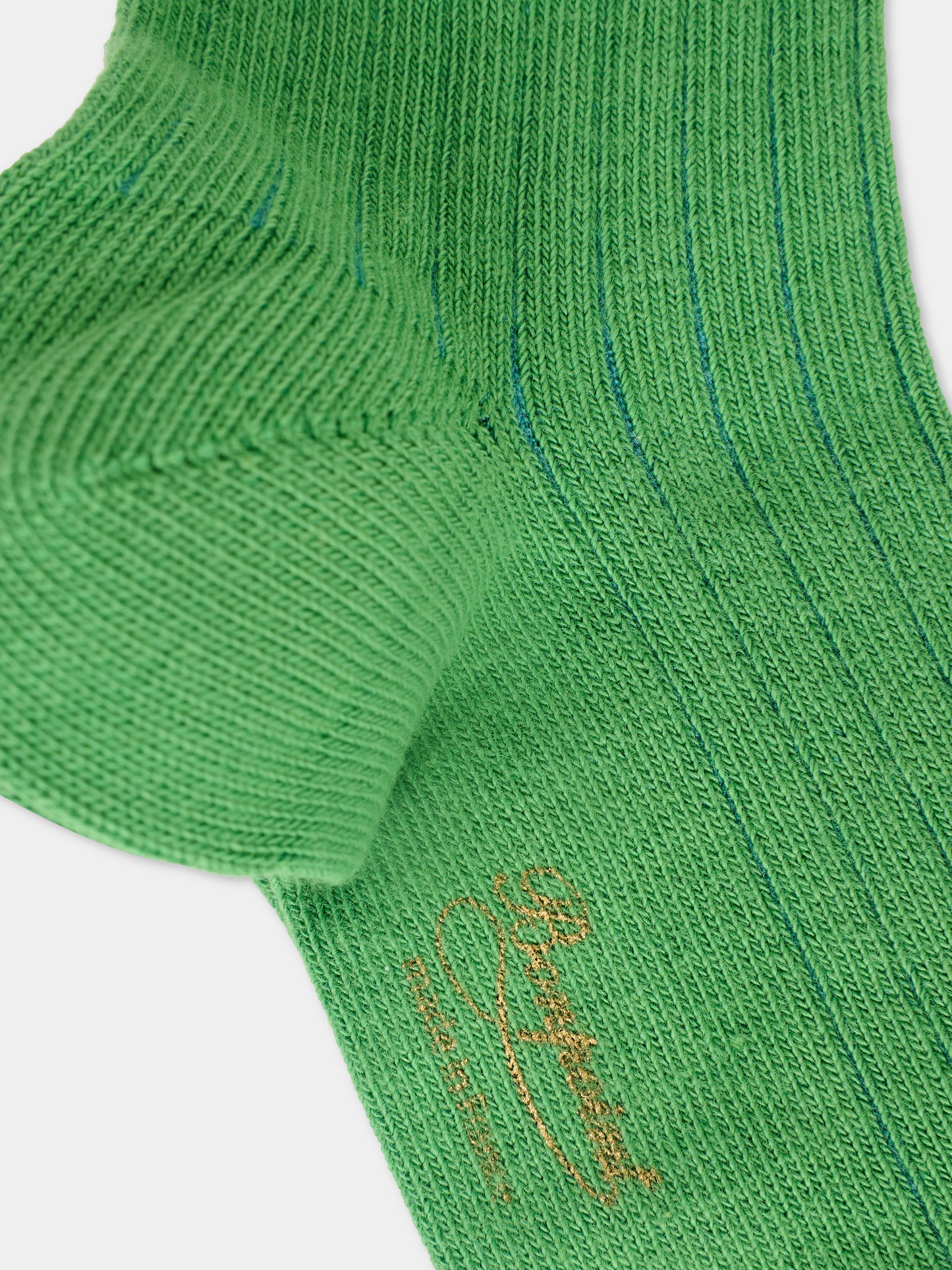 Calze verdi Elvire per bambina,Bonpoint,W05GUNK00001 047B