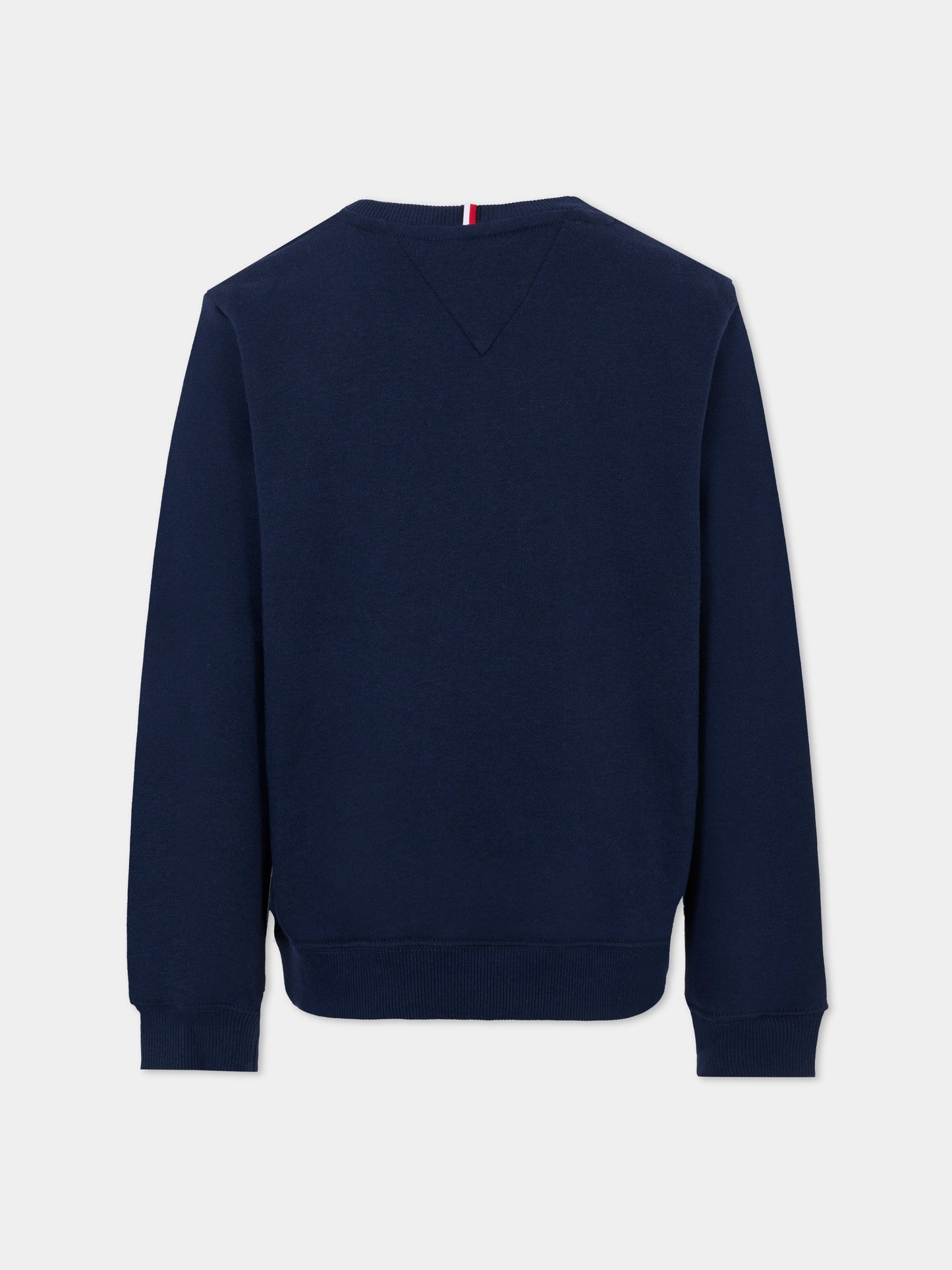 Felpa blu per bambini con logo,Tommy Hilfiger Junior,25CTHKB0KB09741 C1G