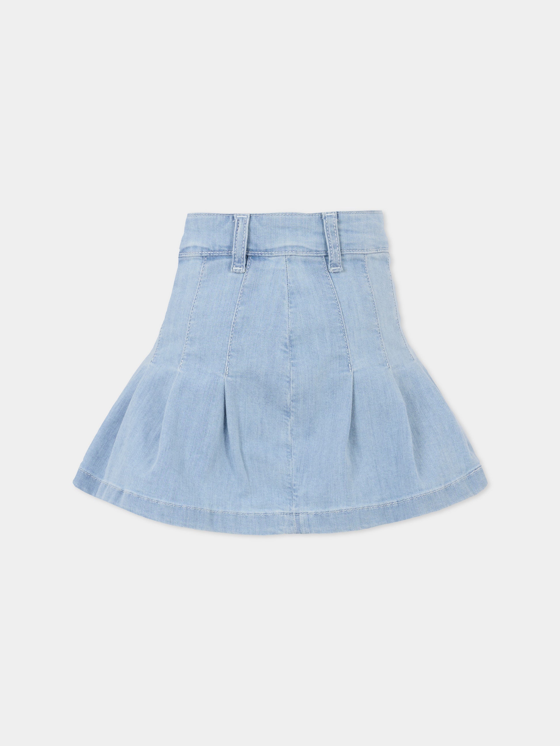 Gonna celeste per bambina con bandiera,Tommy Hilfiger Junior,25CTHKG0KG08743 1AA