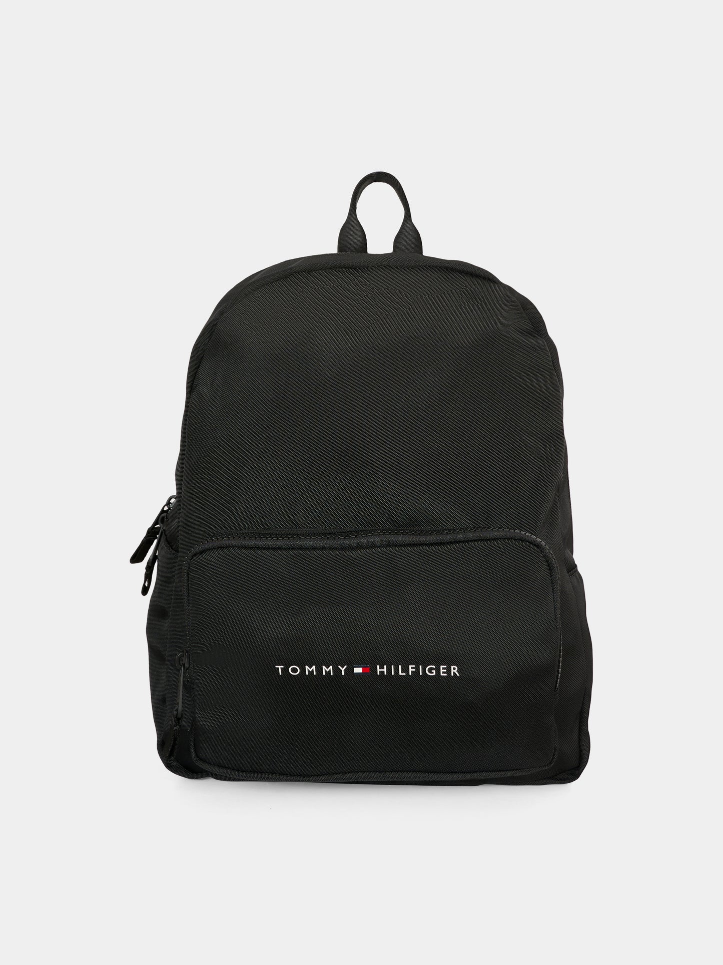 Zaino nero per bambino con logo,Tommy Hilfiger Junior,25CTAAU0AU01864 BDS