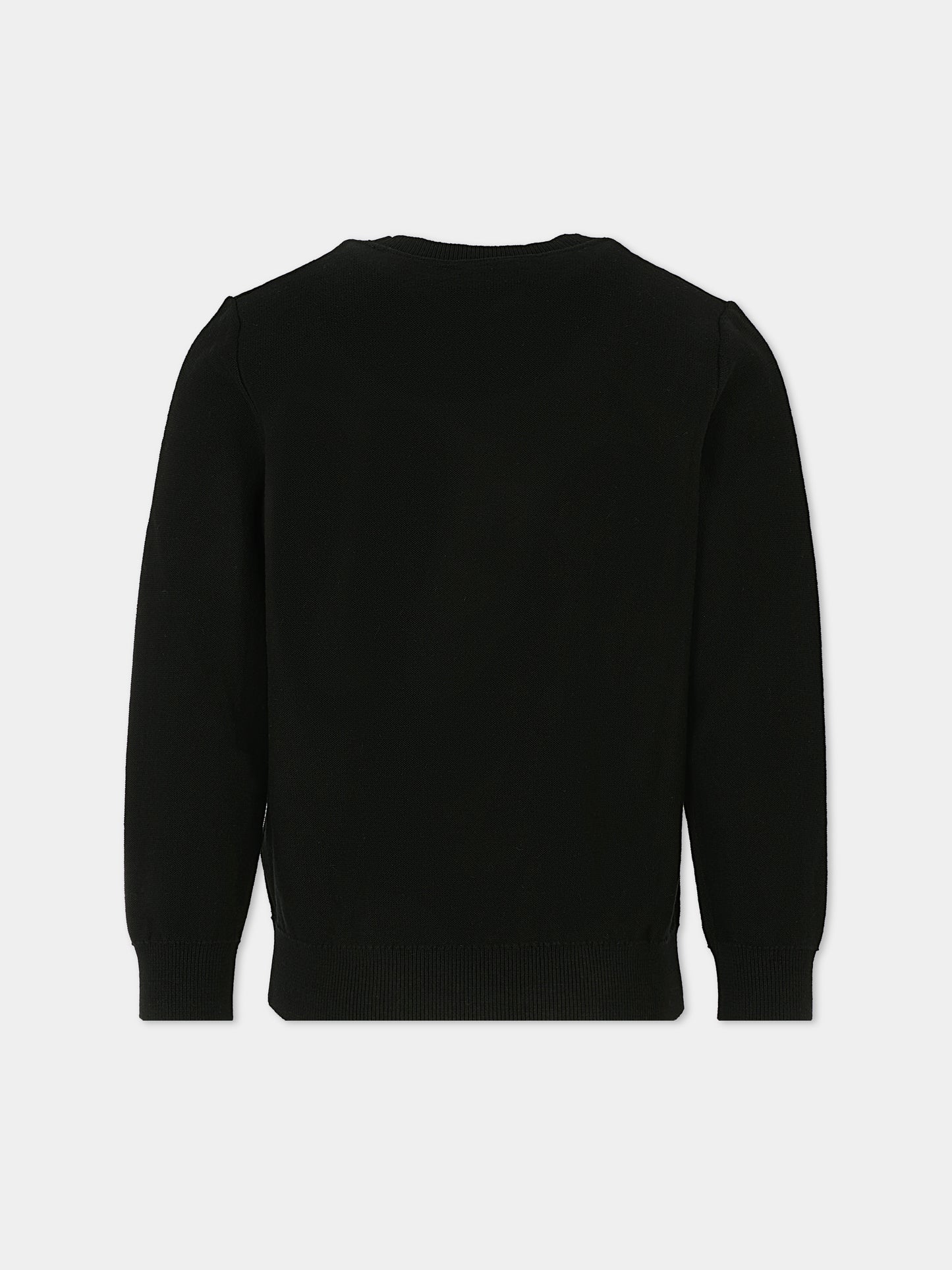 Maglione nero per bambino con logo,Calvin Klein Kids,25CCKIB0IB02152 BEH