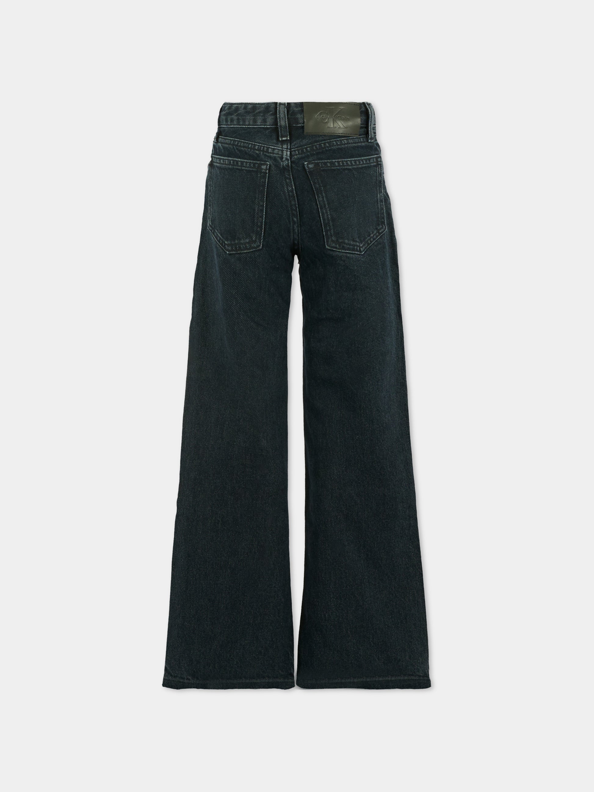 Jeans denim per bambina con logo,Calvin Klein Kids,25CCKIG0IG02607 1BJ