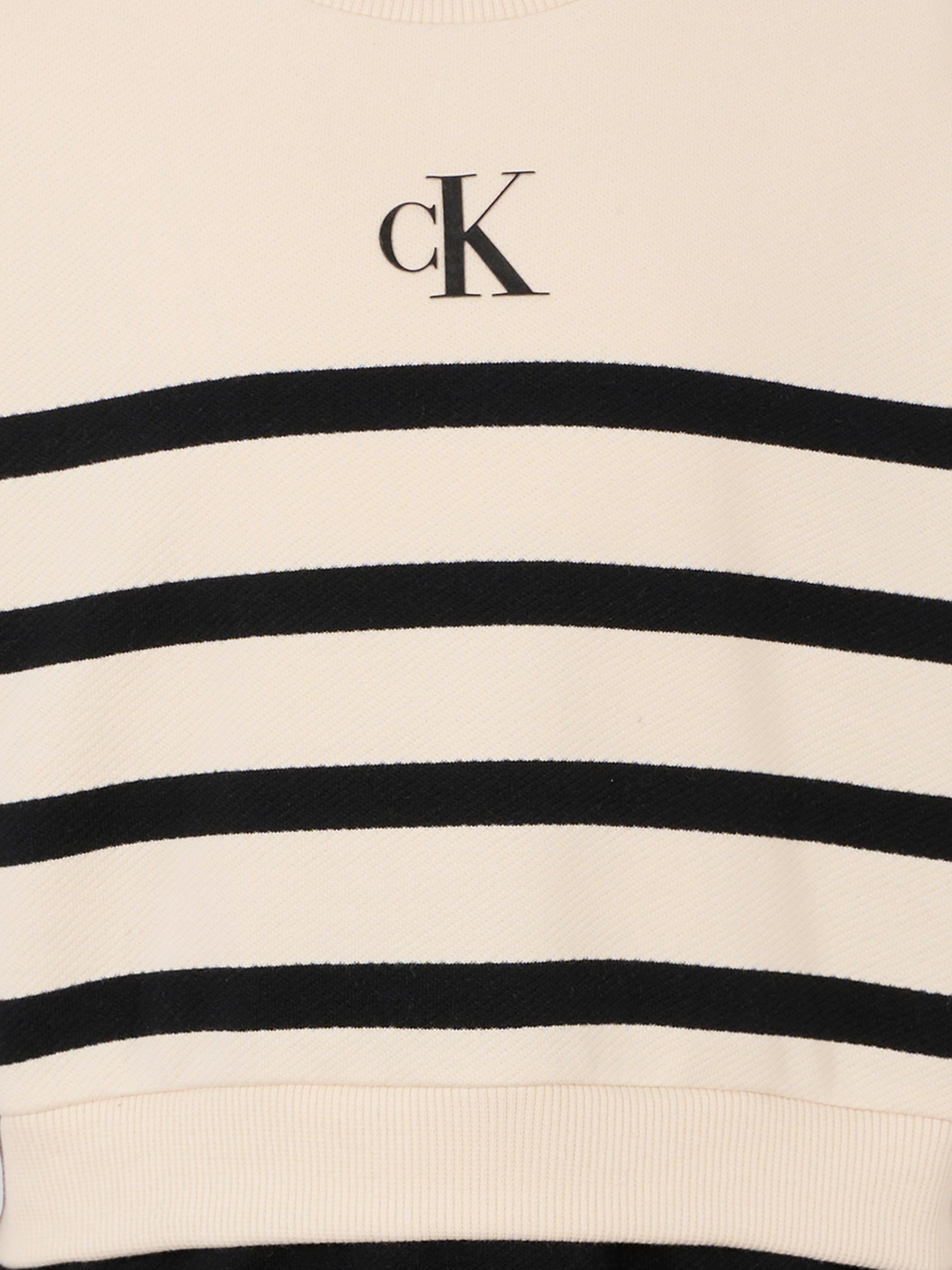 Vestito beige per bambina con logo nero,Calvin Klein Kids,25CCKIG0IG02963 0K4