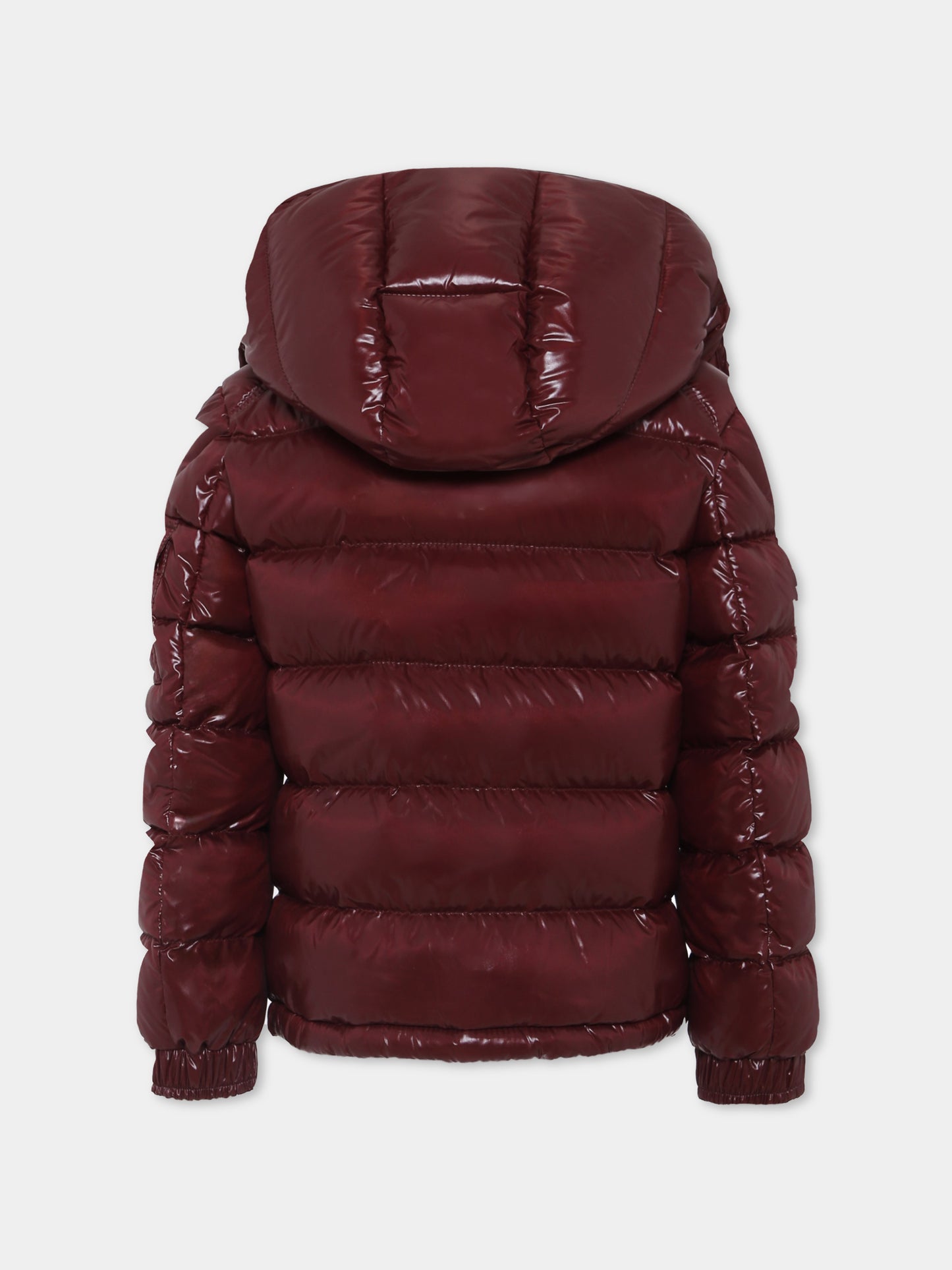 Piumino Maya bordeaux per bambino con logo,Moncler Kids,K2954 - 1A12520 - 68950 464