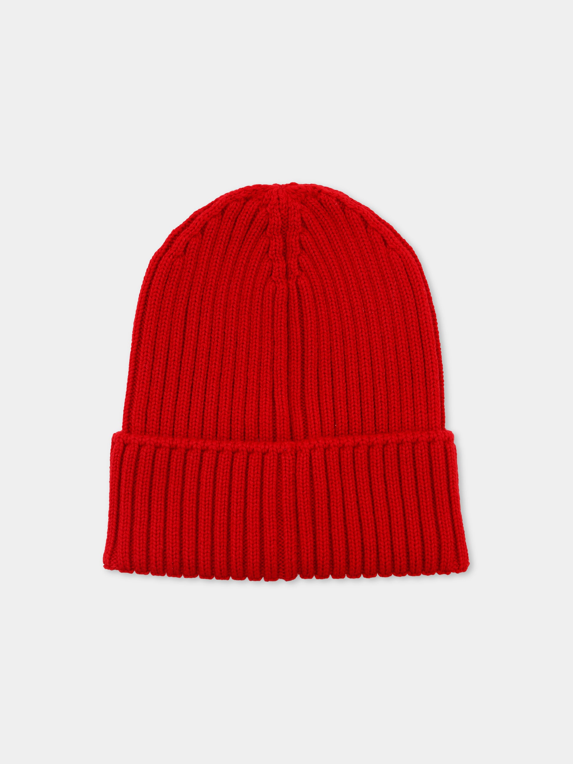 Berretto rosso per bambini con logo,Moncler Kids,K2954 - 3B00009 - M1131 455